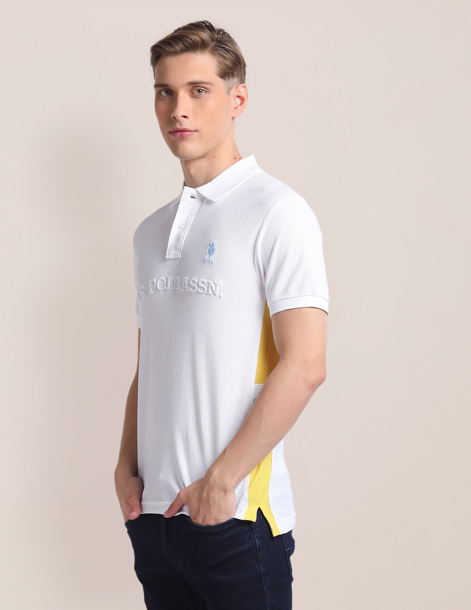 U.S. Polo Assn. Slim Fit Cotton Number Polo Shirt
