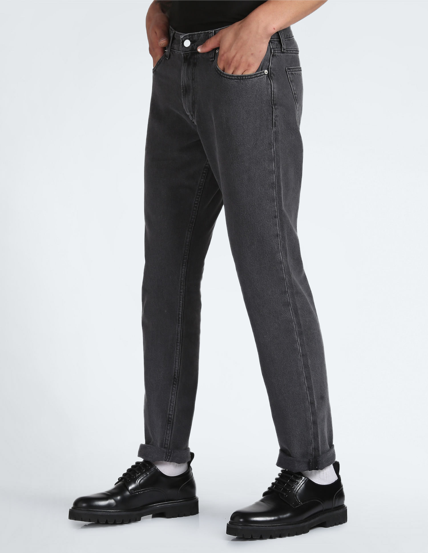 Calvin Klein Authentic Straight Fit Pure Cotton Jeans