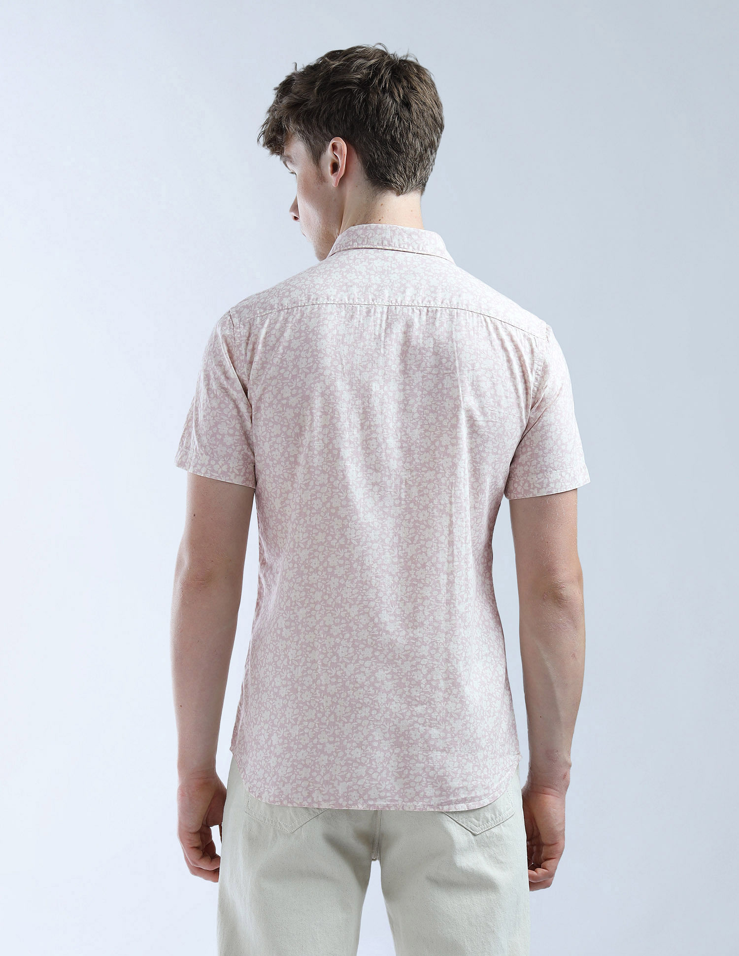 Flying Machine Slim Fit Floral Printed Essentials Shirt