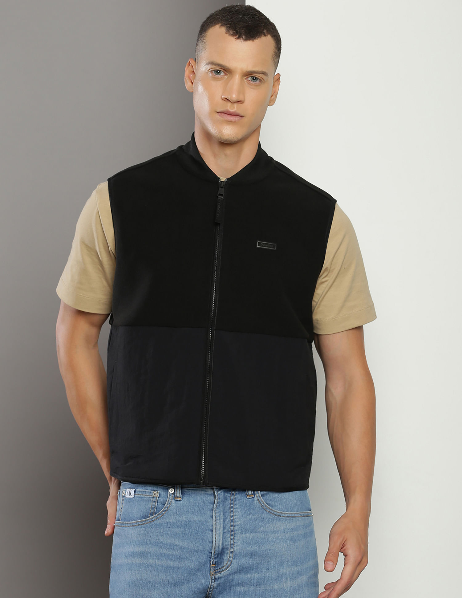 Calvin Klein Bonded Fleece Sleeveless Sweatshirt