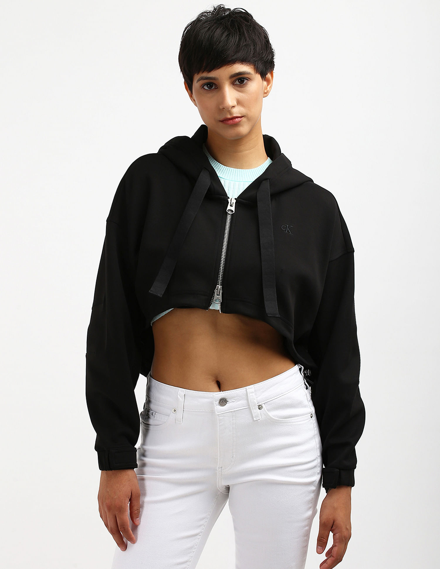 Calvin Klein Double Knit Hooded Sweatshirt