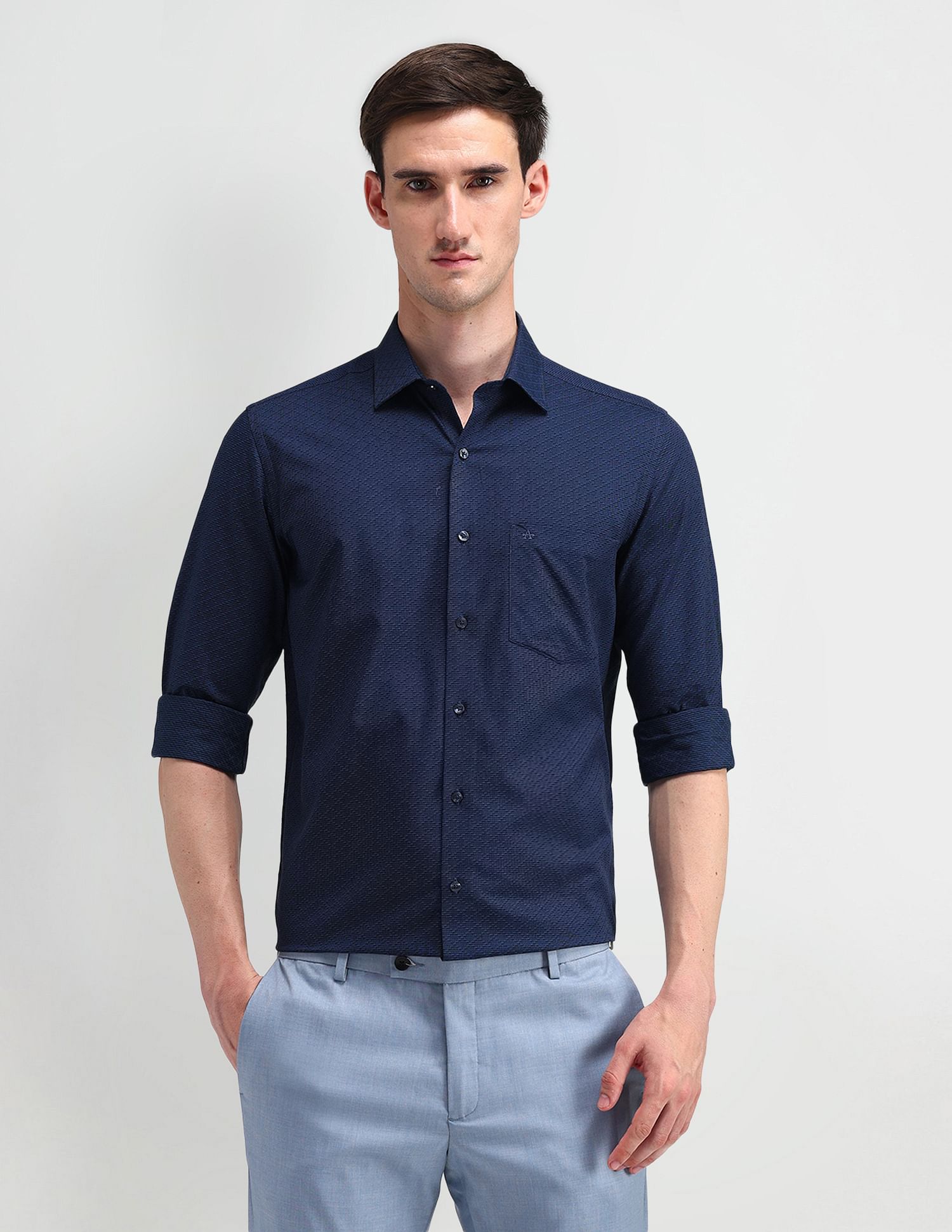 Arrow Liberty Classic Fit Textured Shirt