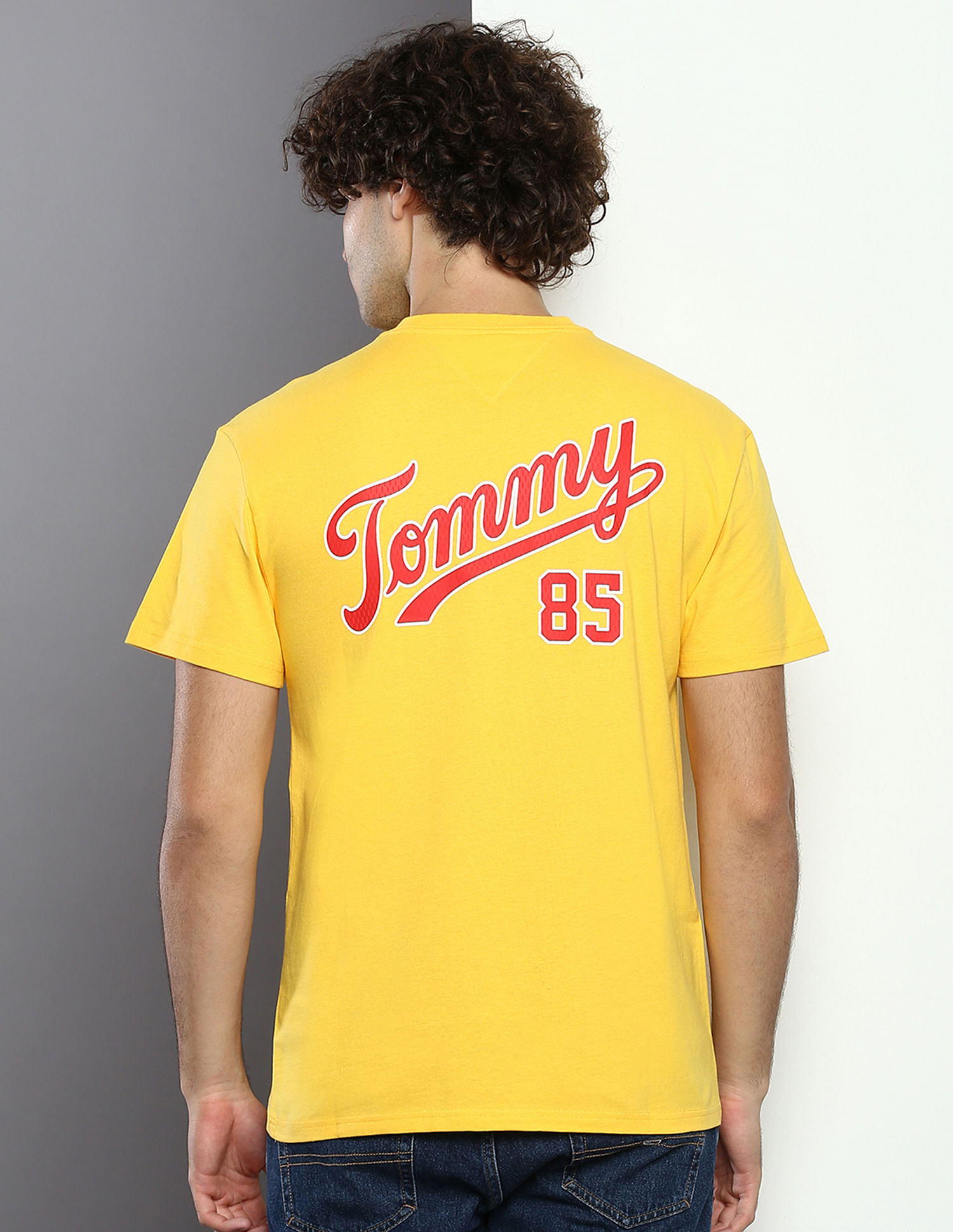 Tシャツ・カットソー AUTRY Men T-shirt Yellow Cream TSEM 422X Buy Tommy Hilfiger Transitional Organic Cotton Logo T-Shirt
