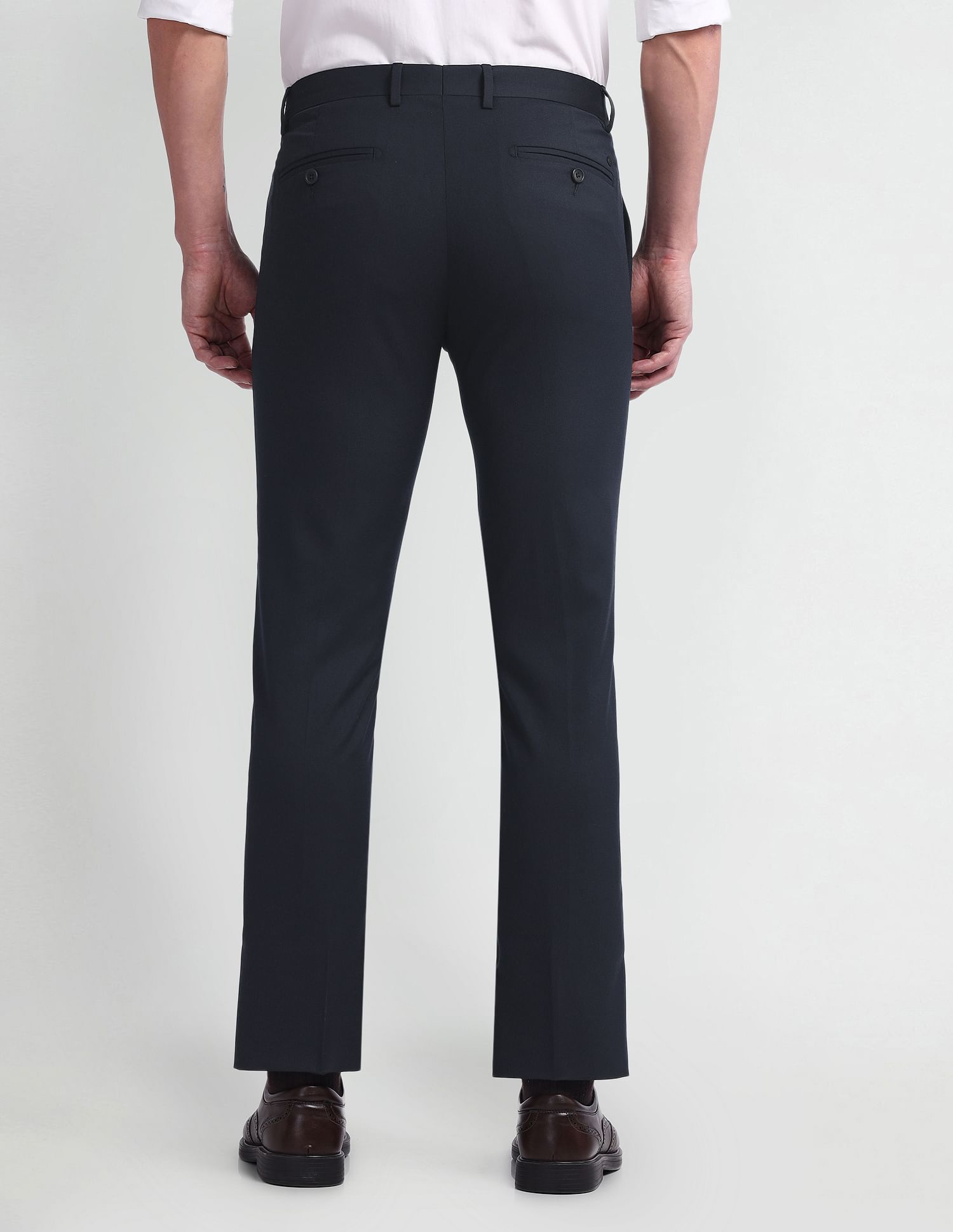 Arrow Geometric Pattern Tapered Fit Trousers