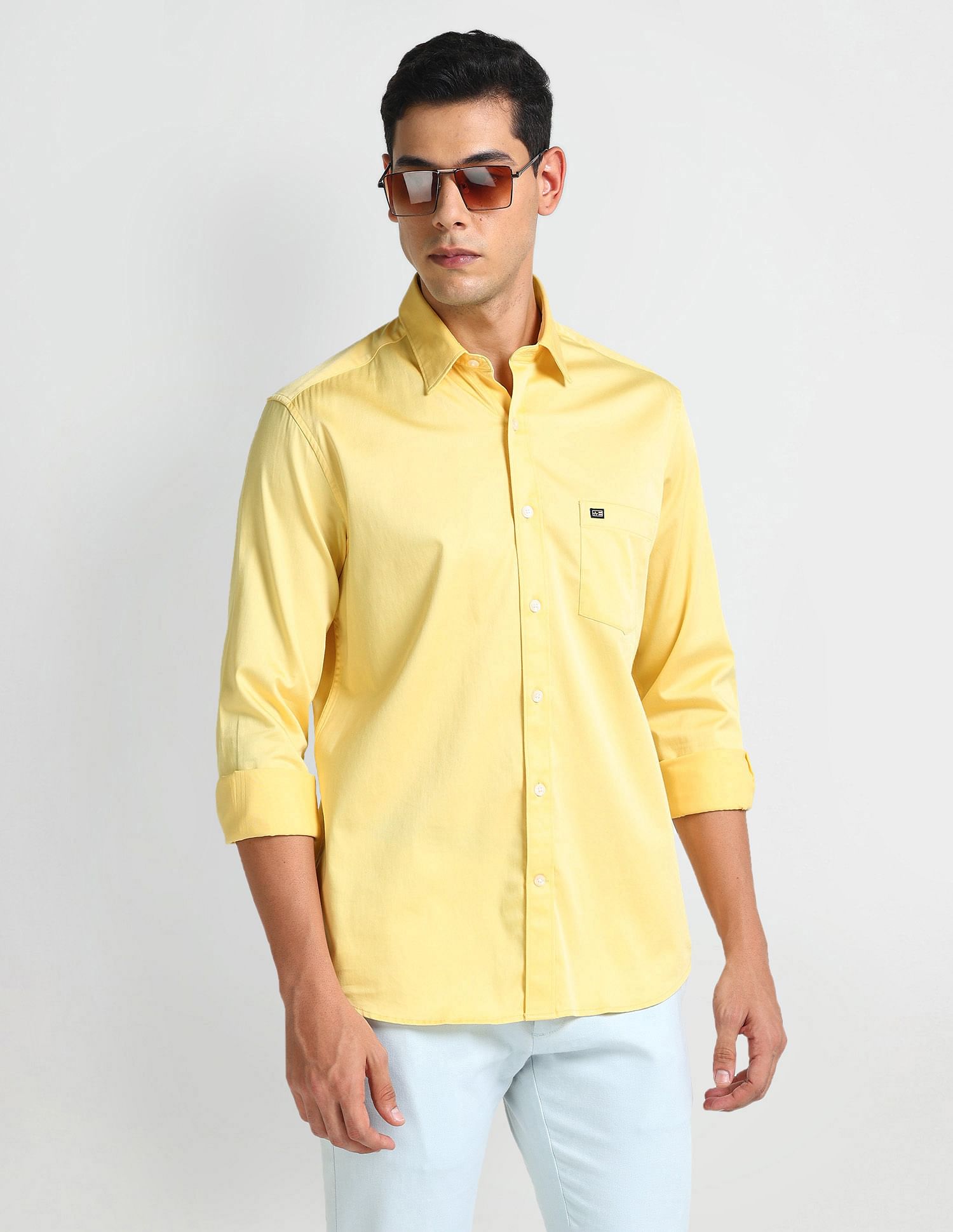Arrow Sports Long Sleeve Solid Shirt