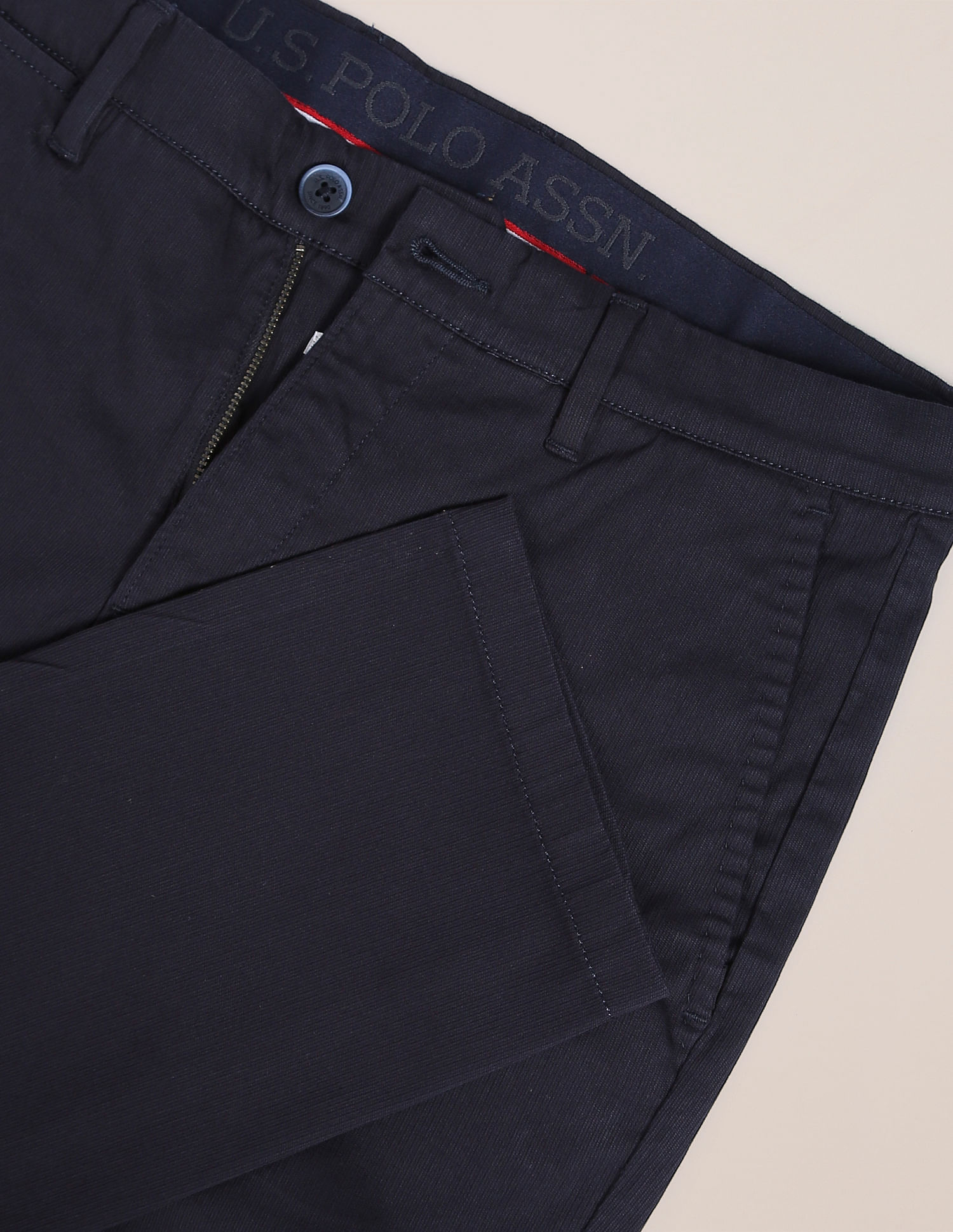 U.S. Polo Assn. Corduroy Solid Casual Trousers