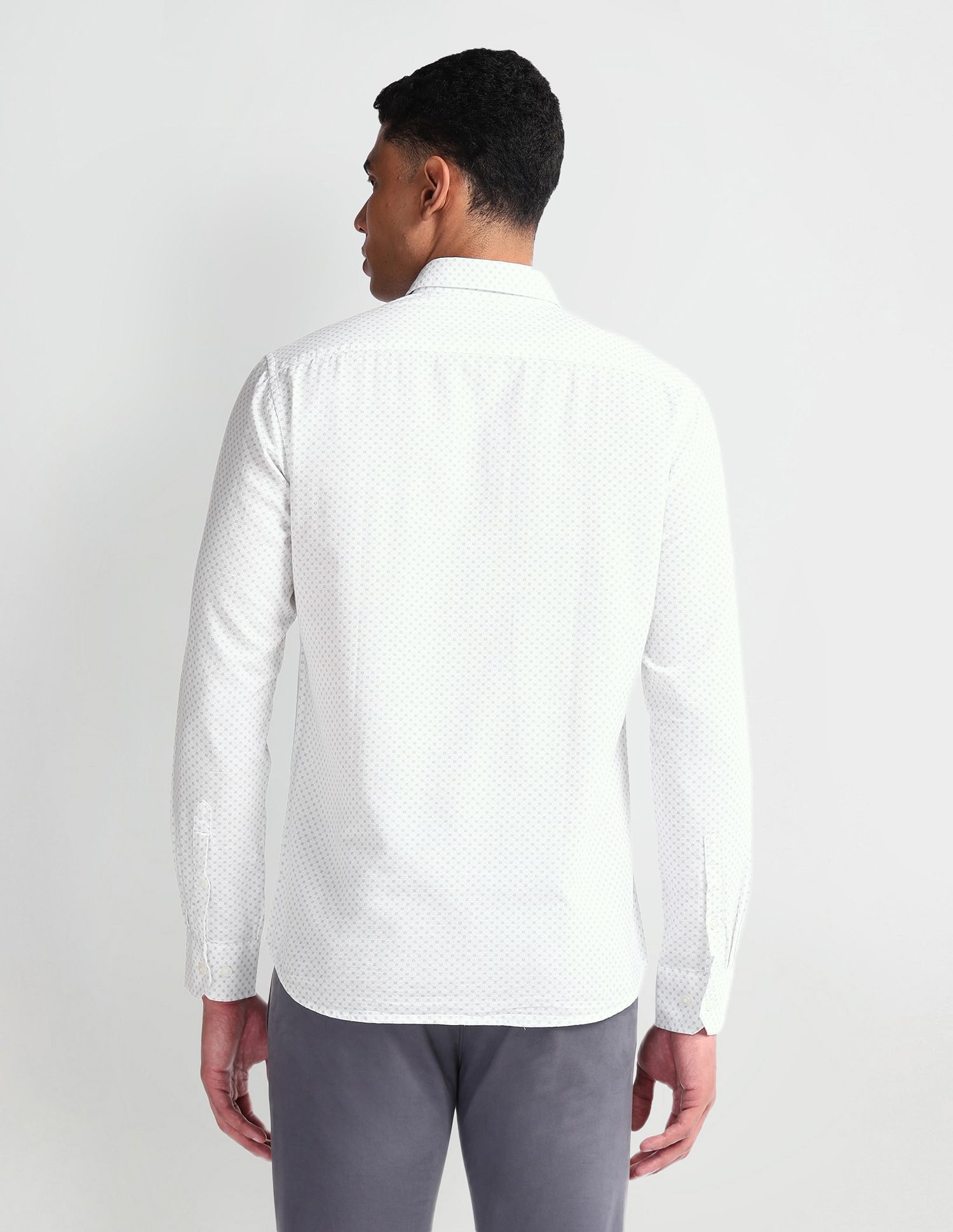 Arrow Sport Geometric Print Dobby Shirt