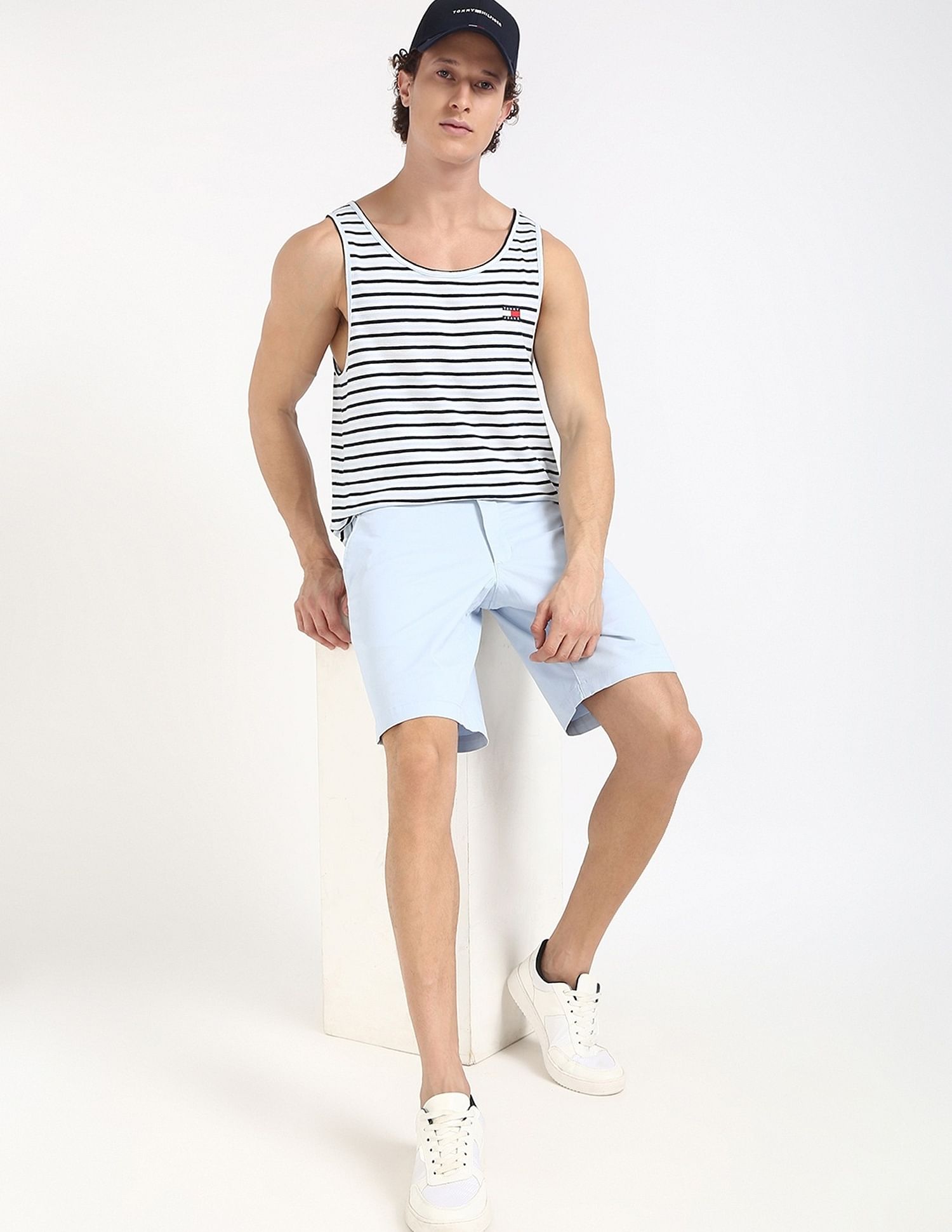 Tommy Hilfiger Striped Relaxed-Fit Cotton T-Shirt