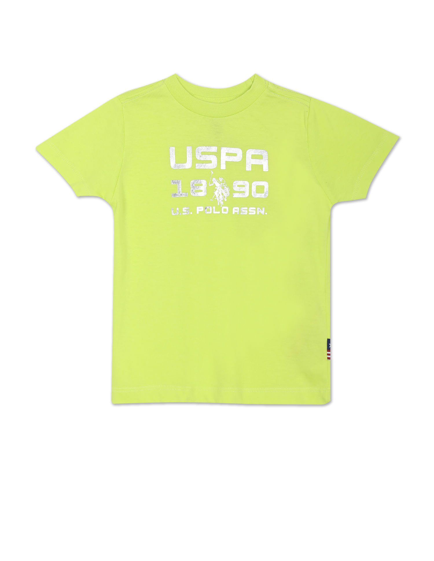 U.S. Polo Assn. Kids Boys Foil Print Crew Neck T-Shirt
