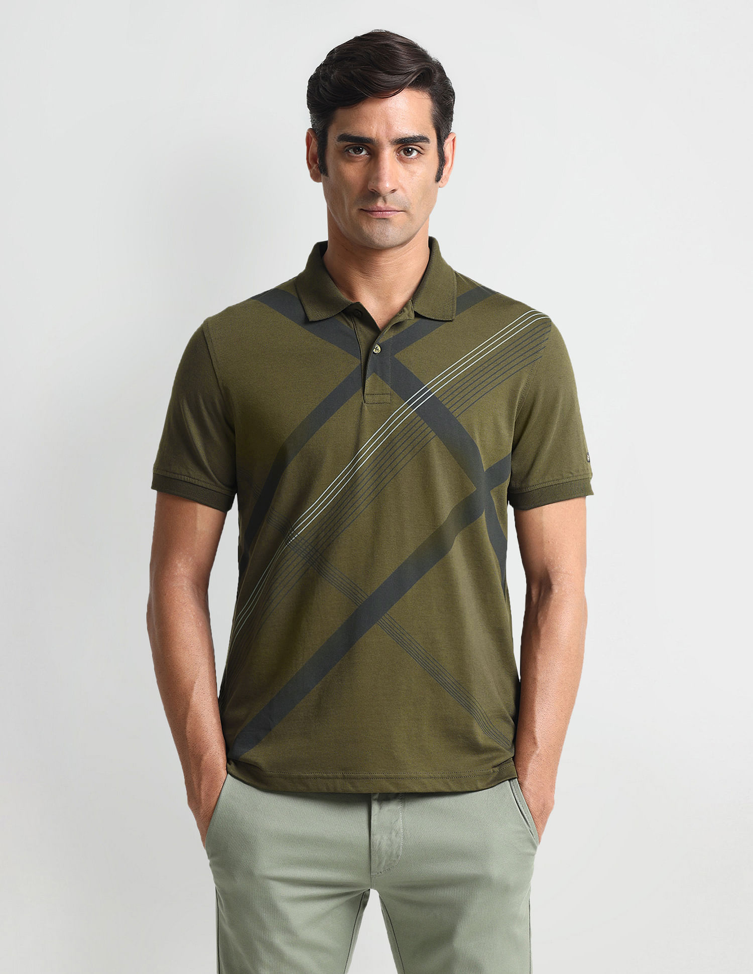 Arrow Sports Regular Fit Check Polo Shirt