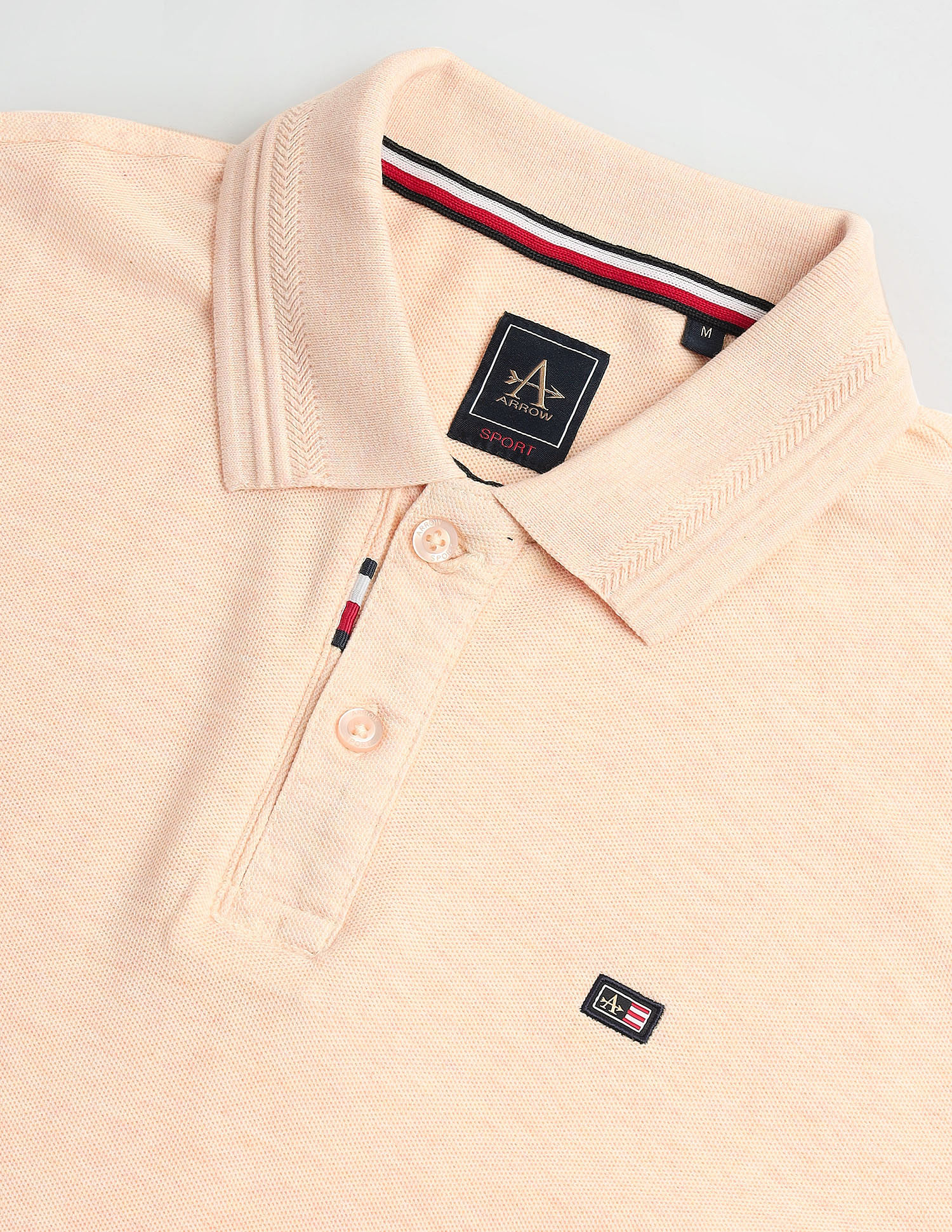 Arrow Sports Solid Chest Pocket Polo Shirt