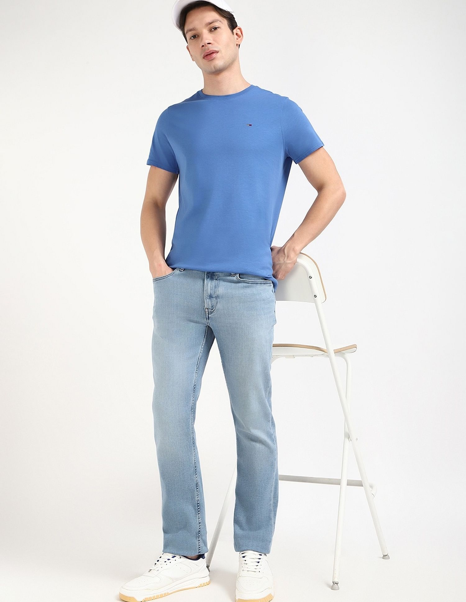 Tommy Hilfiger Solid Slim-Fit Cotton T-Shirt
