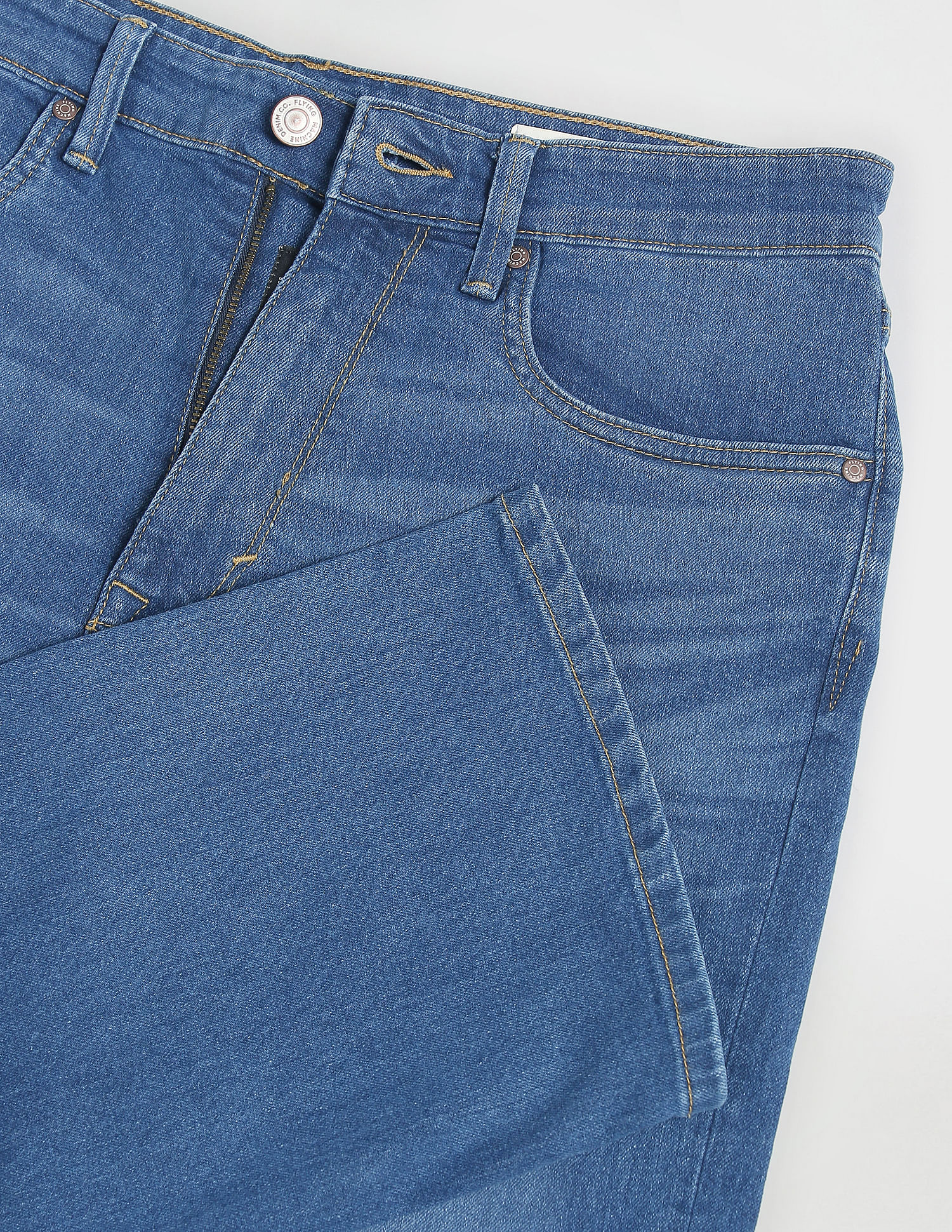 Flying Machine Bruce Bootcut Stone Wash Jeans