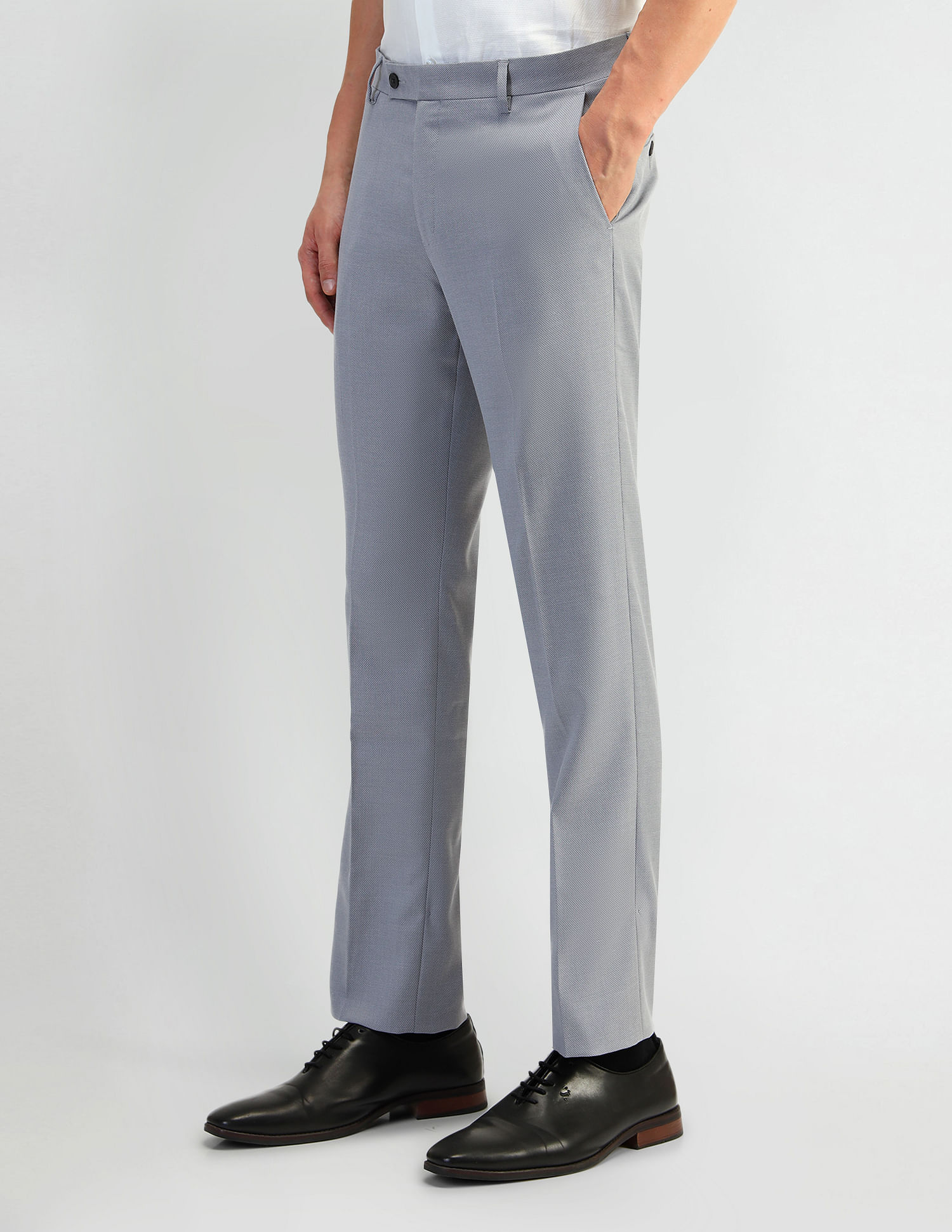 Arrow Tapered Fit Dobby Weave Trousers