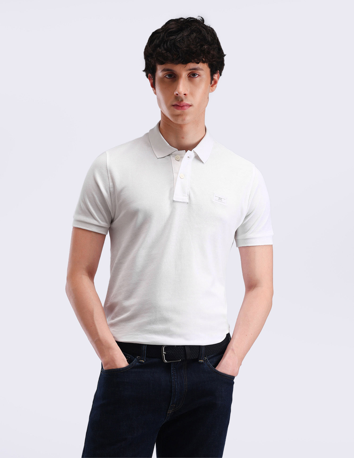 Flying Machine Knitted Regular Fit Polo Shirt
