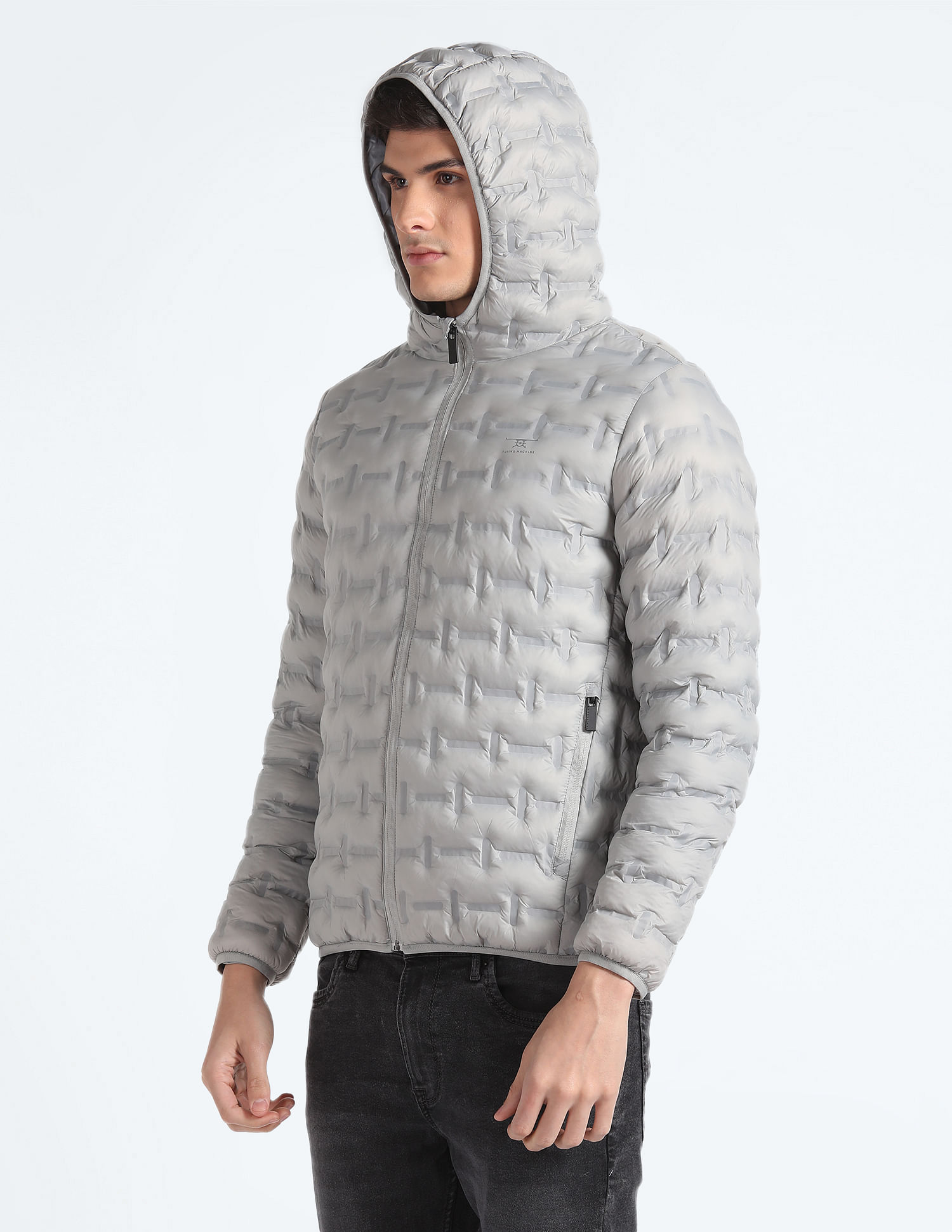 Flying Machine Solid Thermo Tech Hooded Jacket