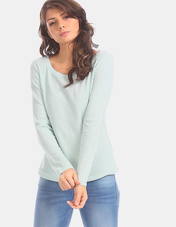 waffle knit t