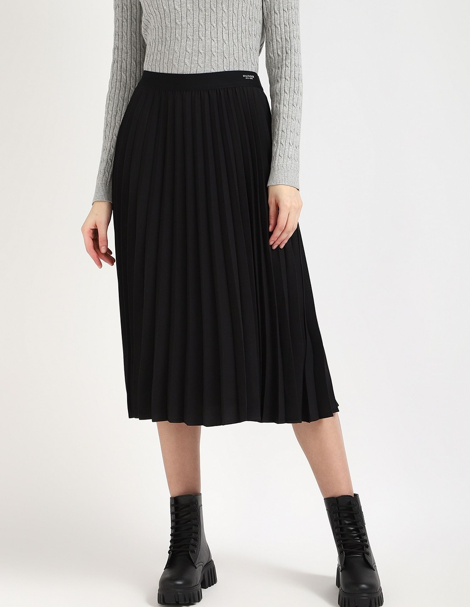 Tommy Hilfiger Regular-Fit Solid High-Rise Skirt