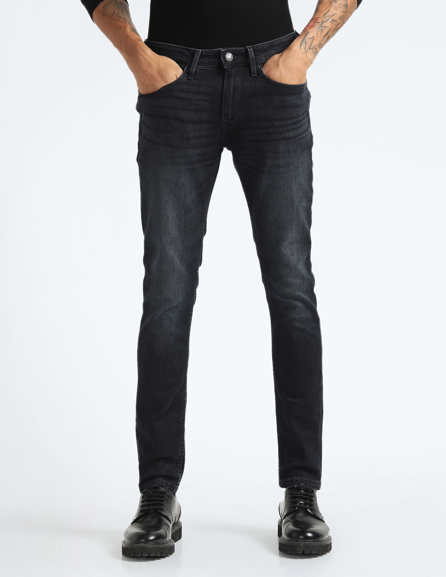 Flying Machine Super Skinny Fit Stone Wash Jeans