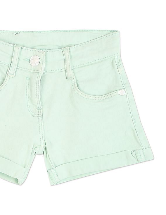U.S. Polo Assn. Kids Mid Rise Solid Shorts