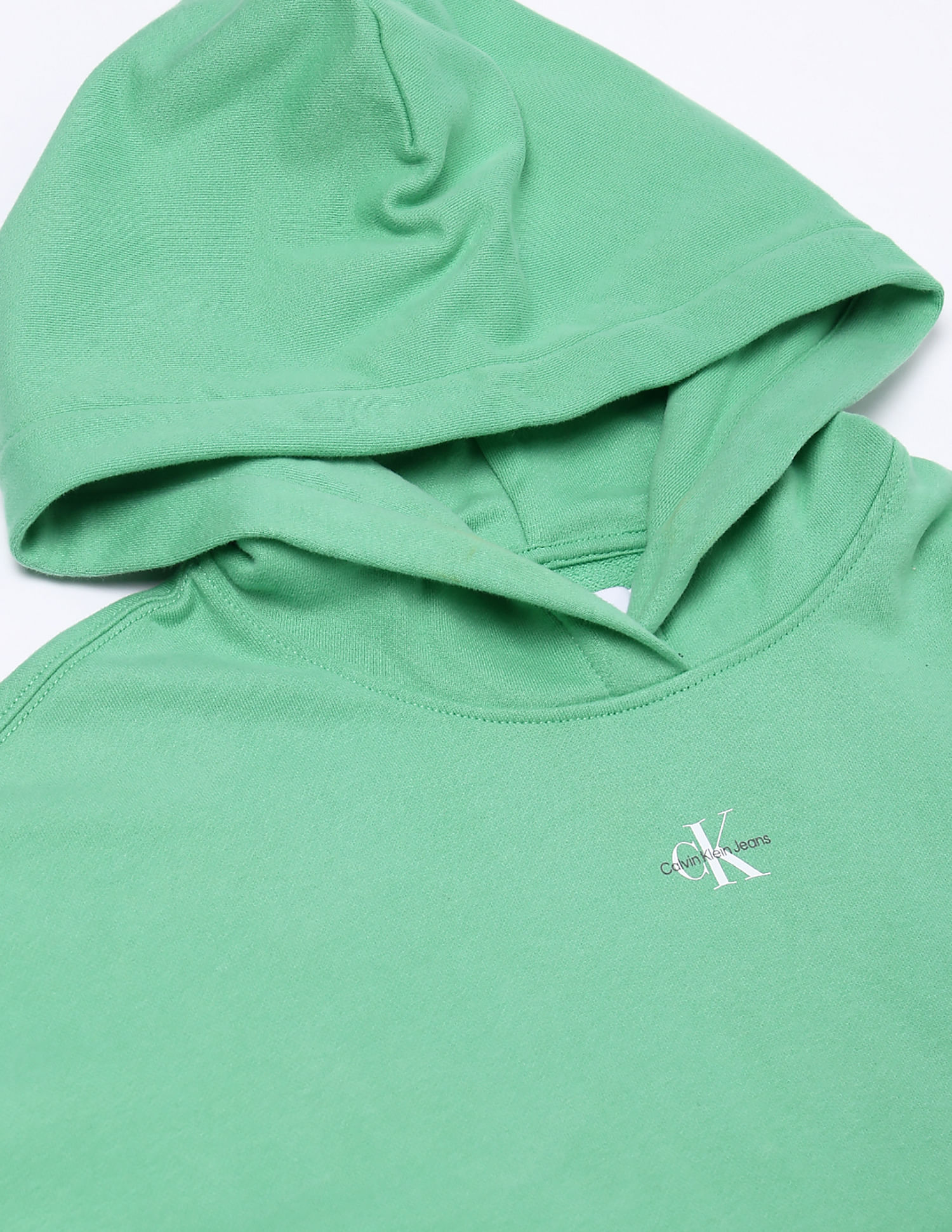 Calvin Klein Cotton Monologo Hooded Sweatshirt
