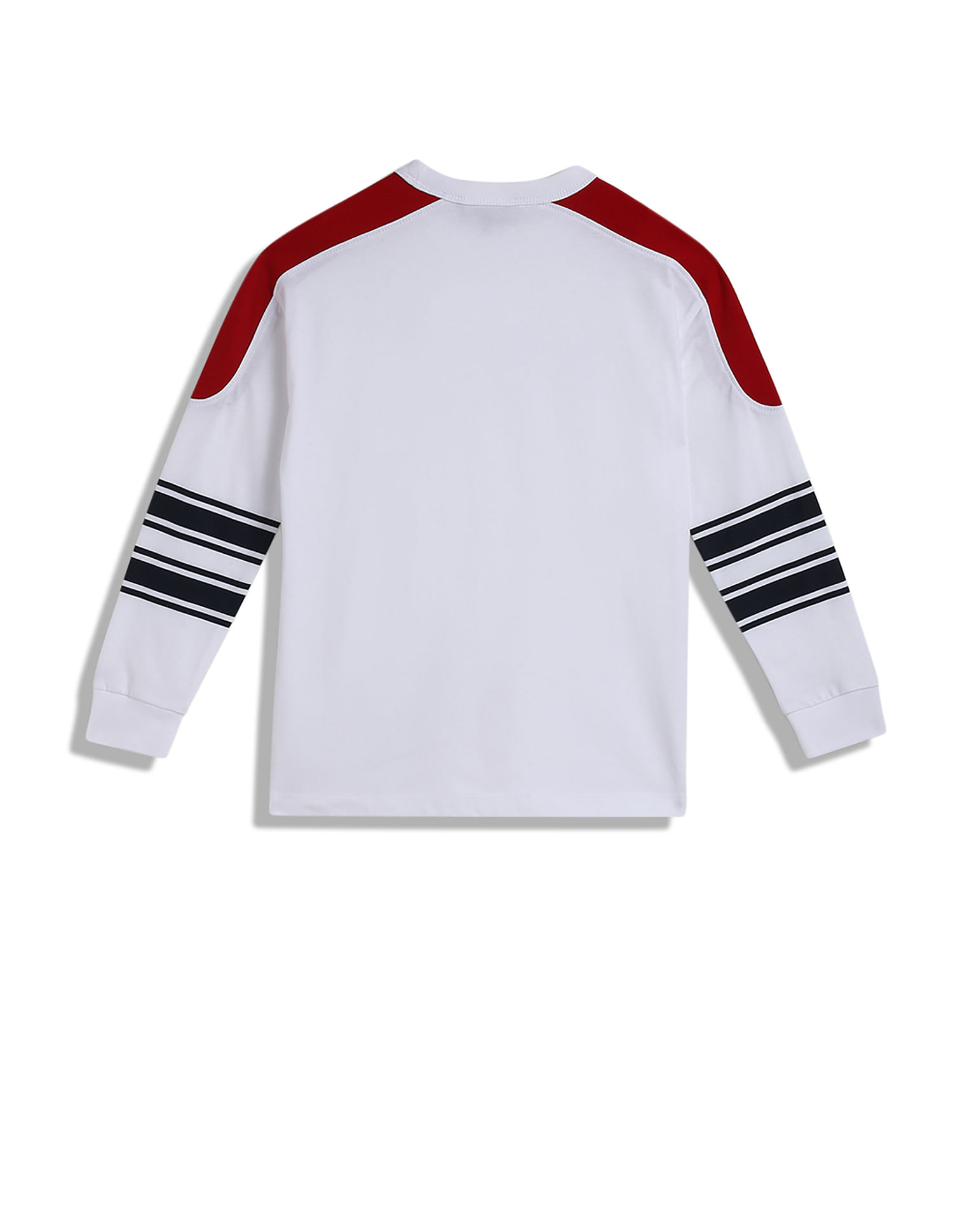 Tommy Hilfiger Kids Boys Monotype Striped Long Sleeves T-Shirt