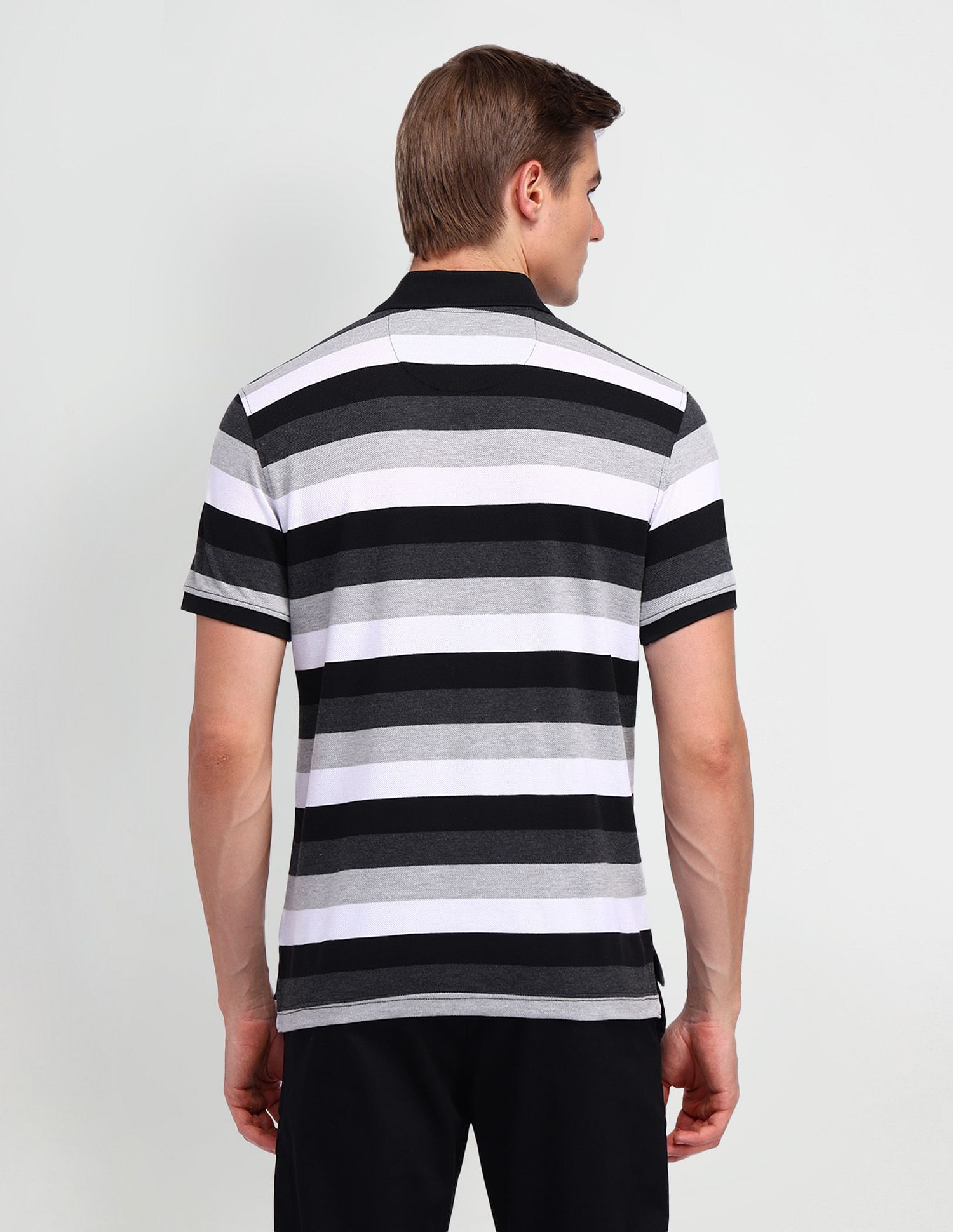 Arrow Sport Horizontal Striped Regular Polo Shirt