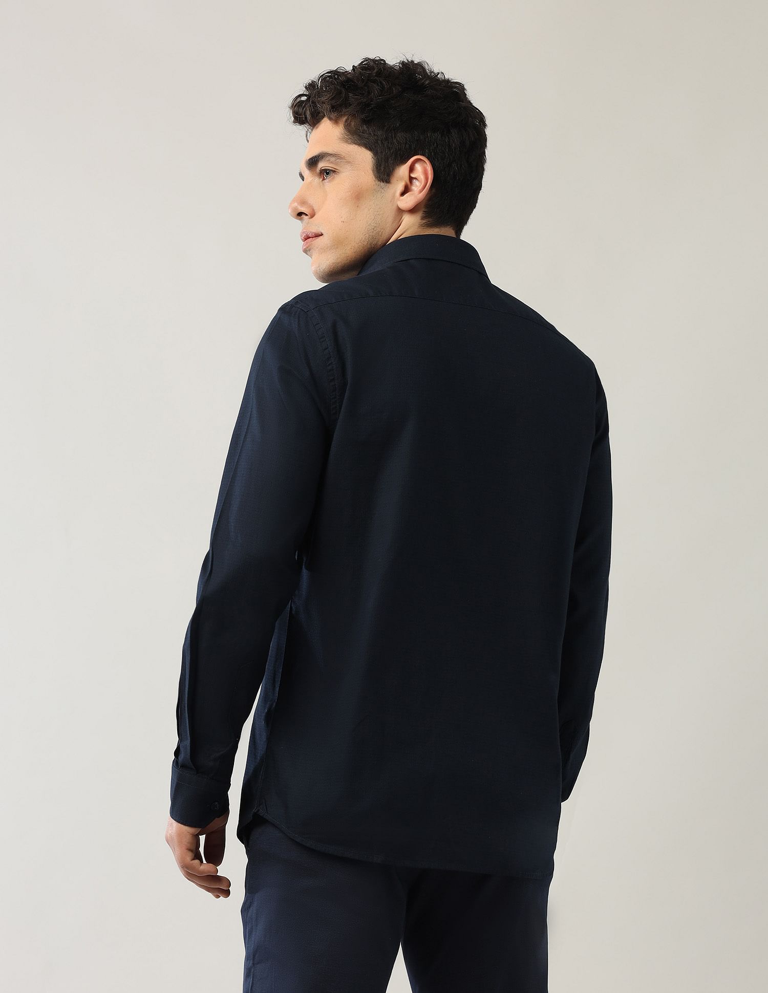 Arrow Sport Textured Pure Cotton Shirt