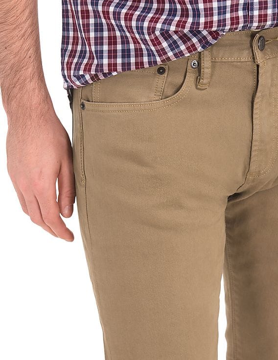 Buy GAP Men Men Brown Stretch 1969 Broken Twill Slim Fit Jeans