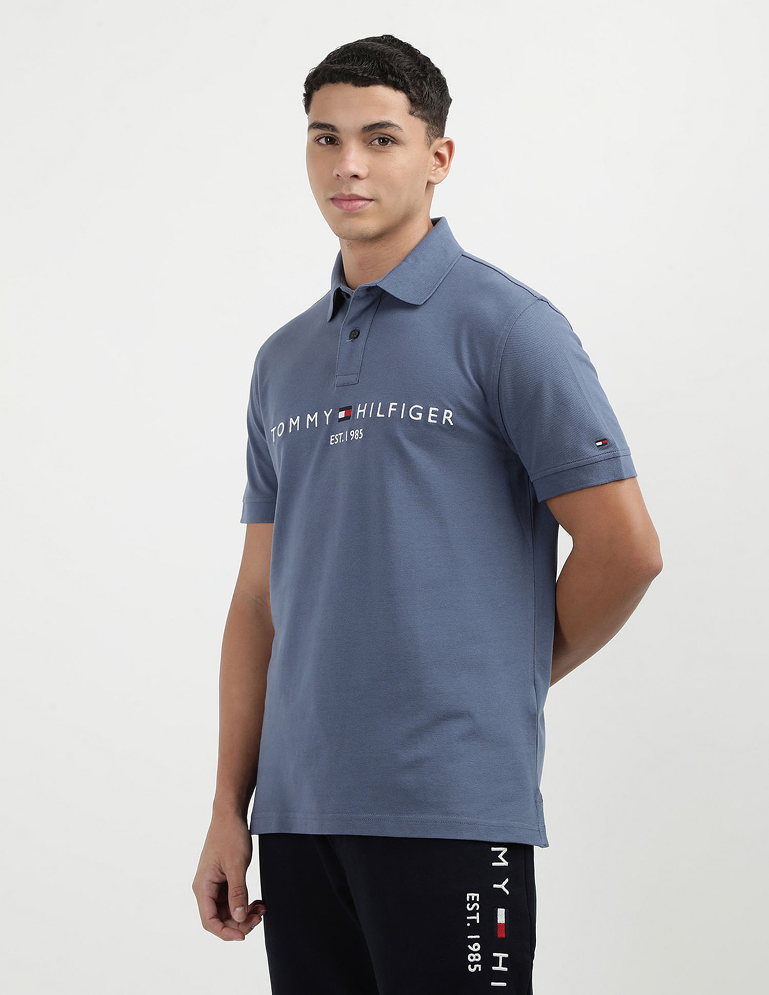 Tommy Hilfiger Solid Logo Regular Polo Shirt