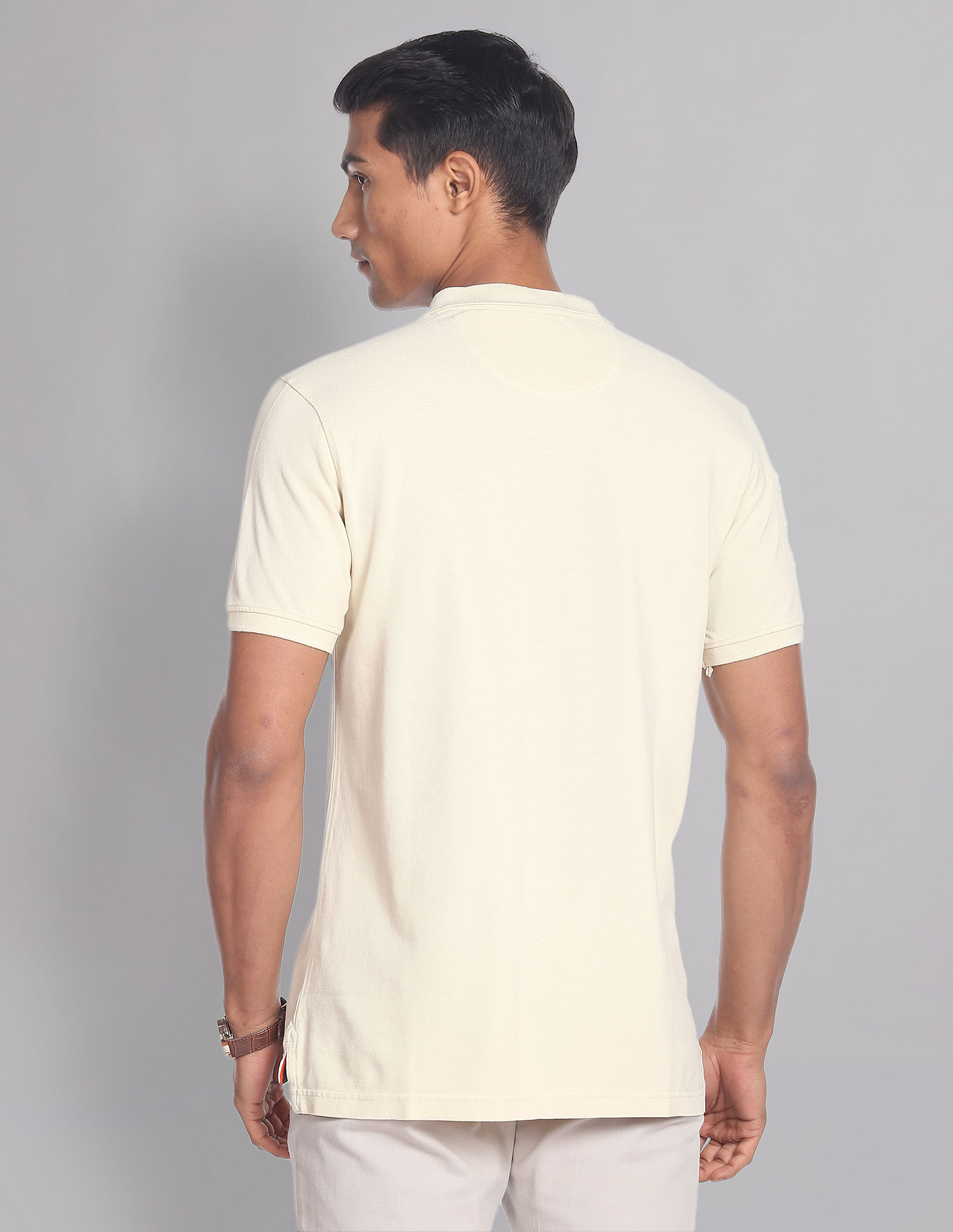 AD by Arvind Overdyed COOL-IT Profound Polo Shirt