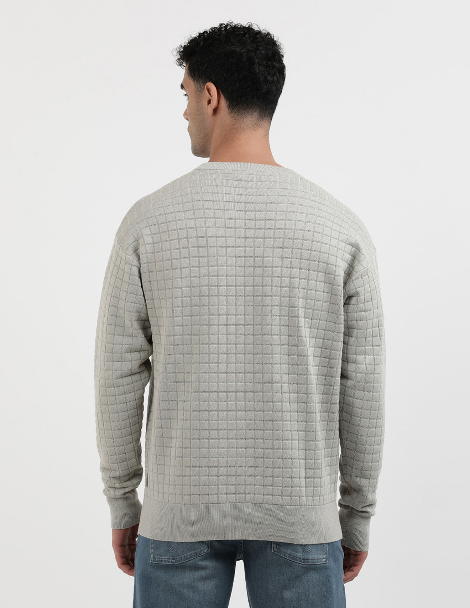 Calvin Klein Jeans Check Pattern Sweater