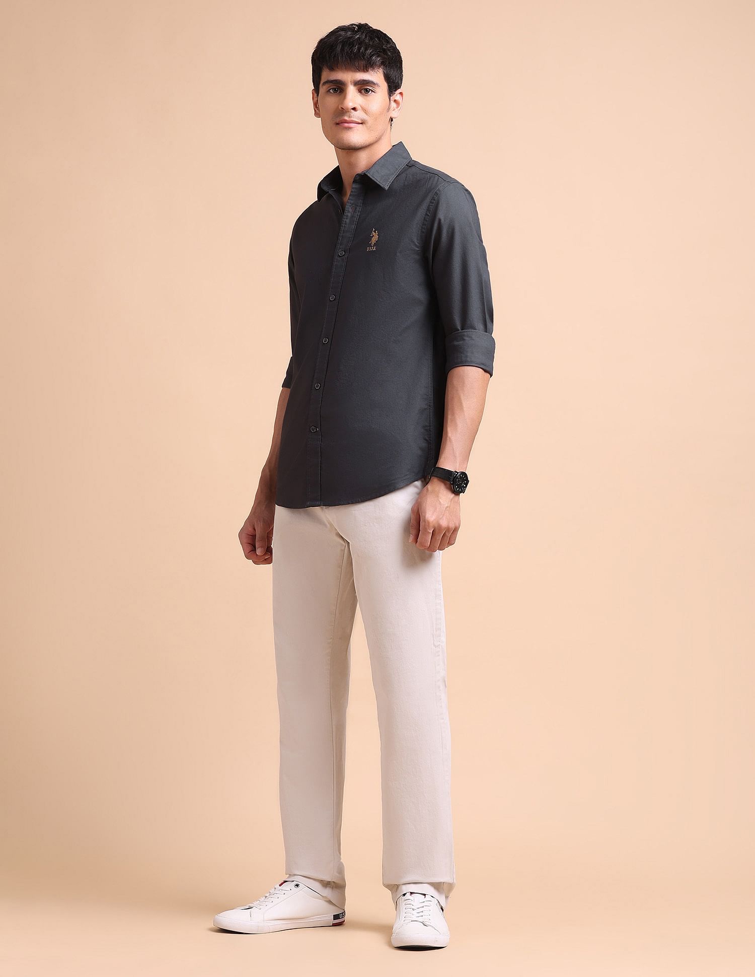 U.S. Polo Assn. Pure Cotton Tailored Fit Oxford Shirt
