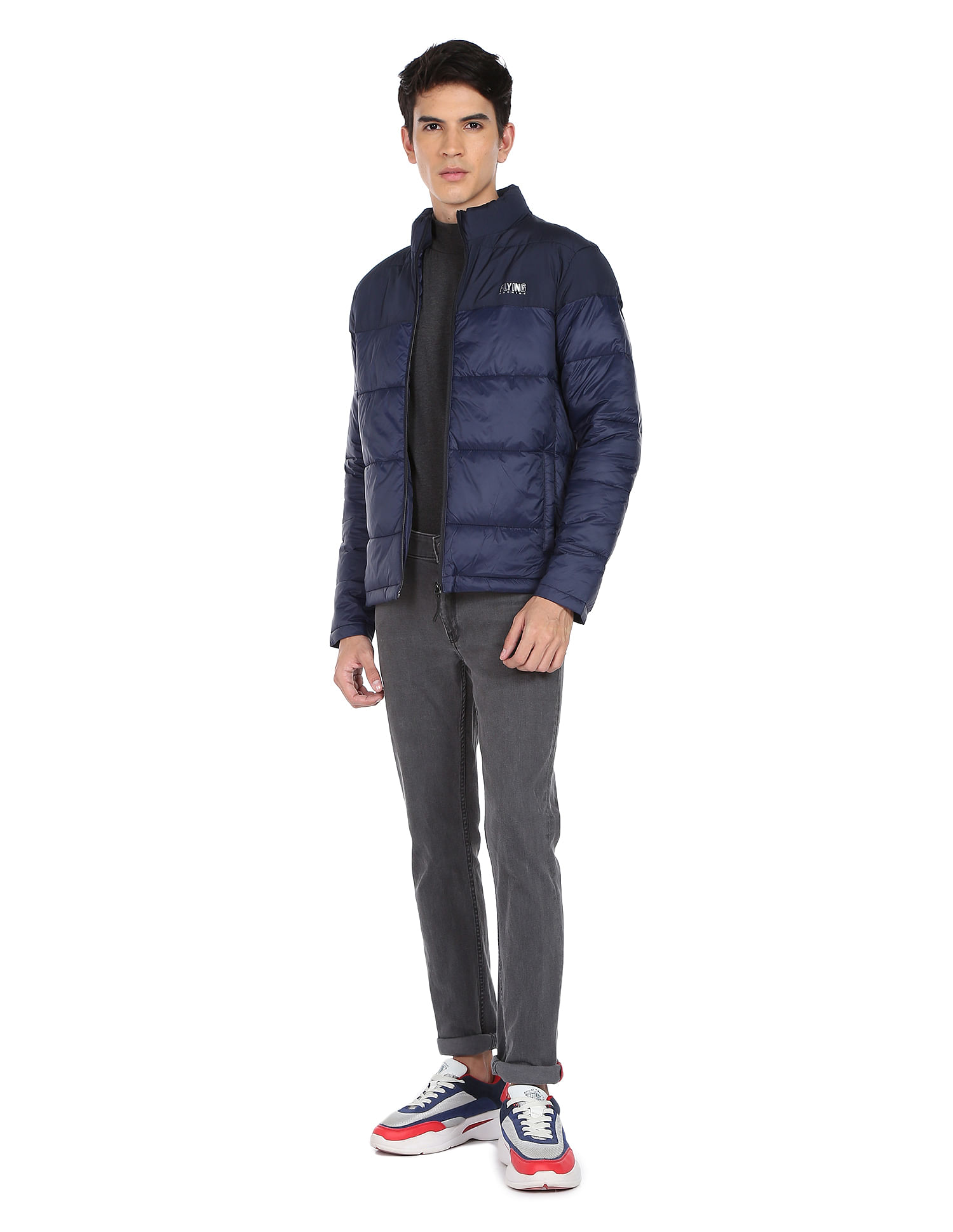 Weekday high neck clearance padded jacket with drawstring