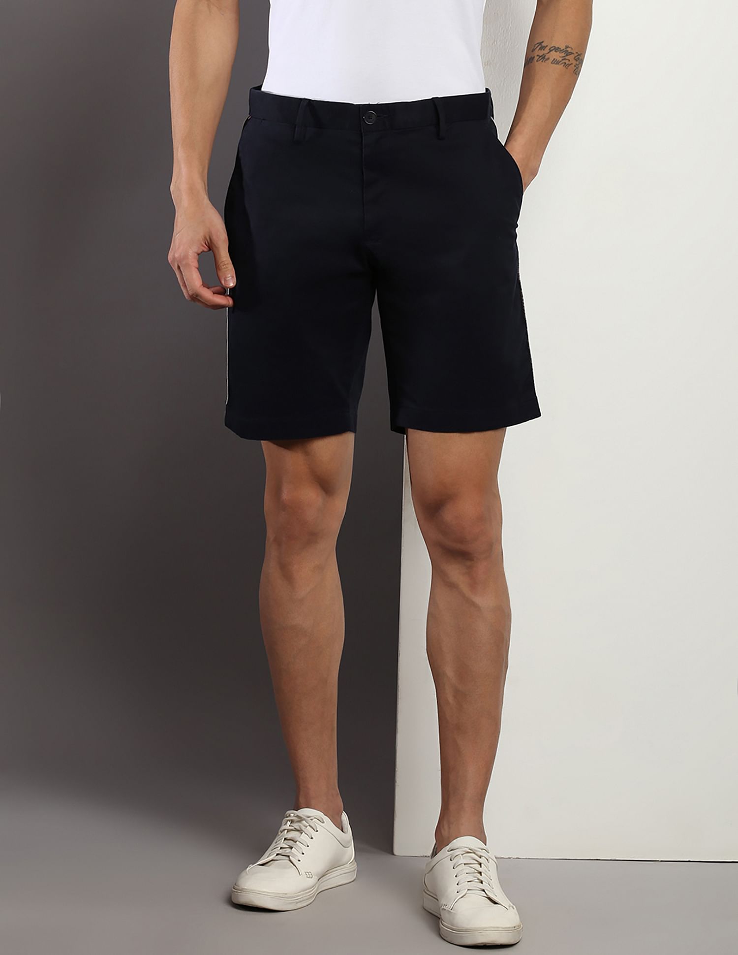 Tommy hilfiger best sale tape shorts grey