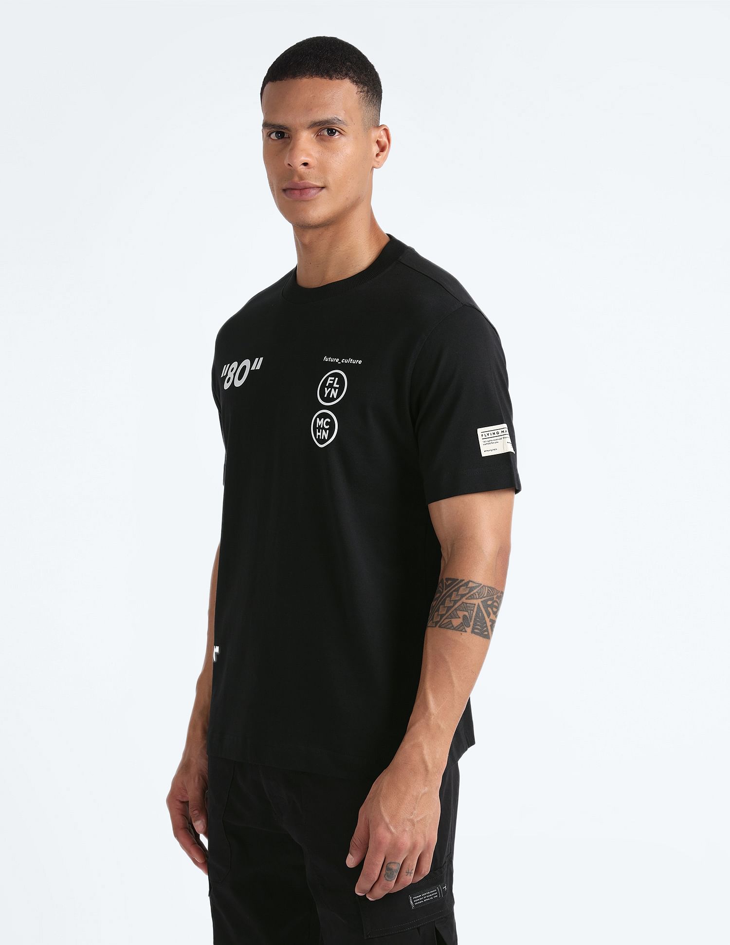 Flying Machine Glow In The Dark Oversized T-Shirt