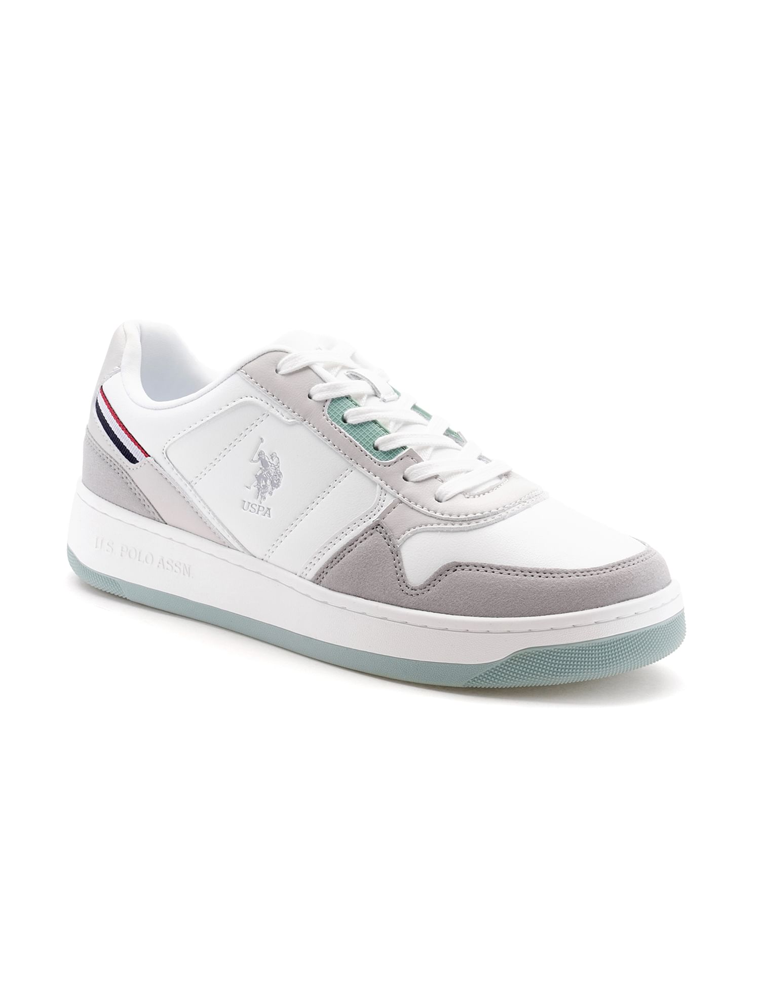 U.S. Polo Assn. Men Joas Grey Retro Court Sneakers