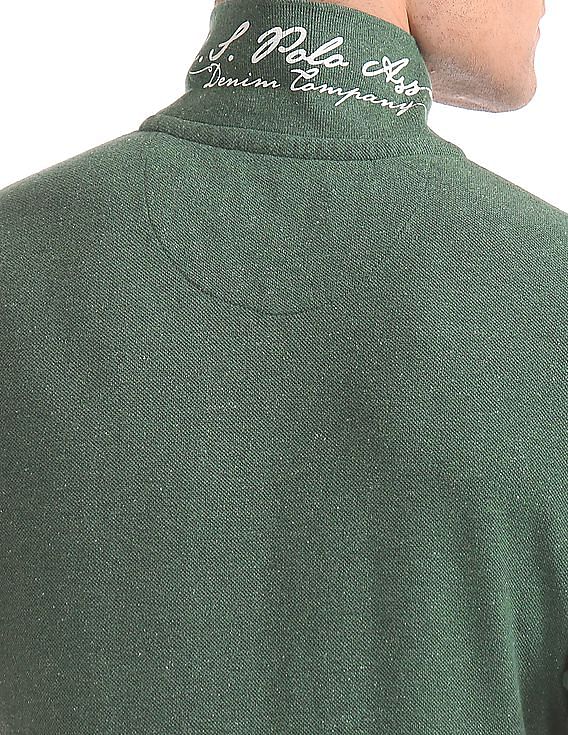 U.S. Polo Assn. Denim Co. Muscle Fit Heathered Polo Shirt