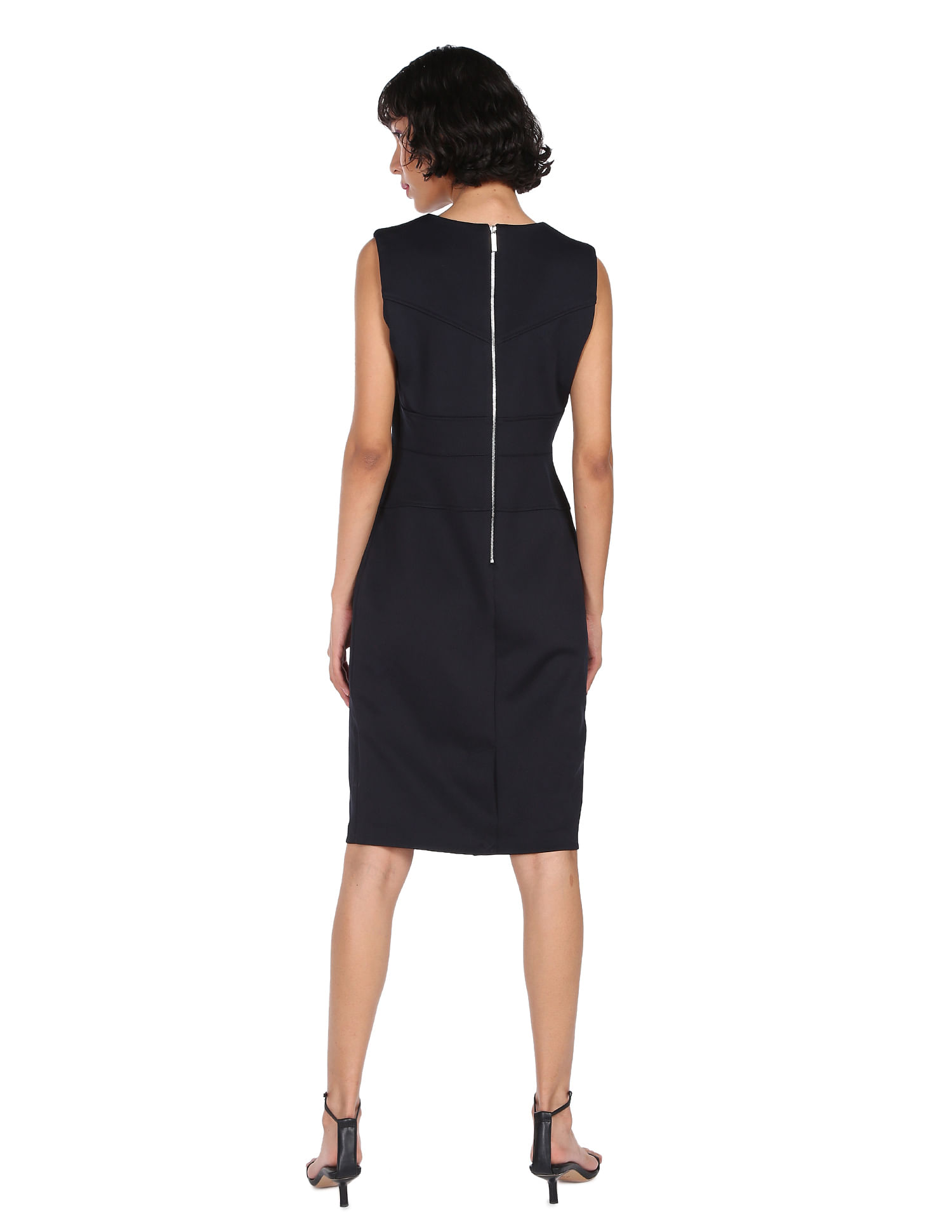 Sold Calvin Klein Women's Bodycon Paneled Sleeveless Dress