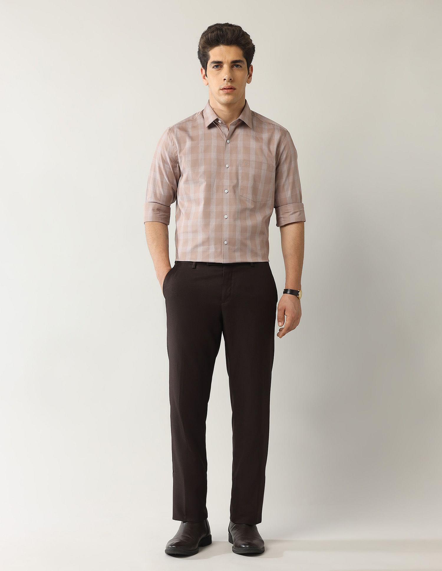 Arrow Geometric Printed Dobby Shirt