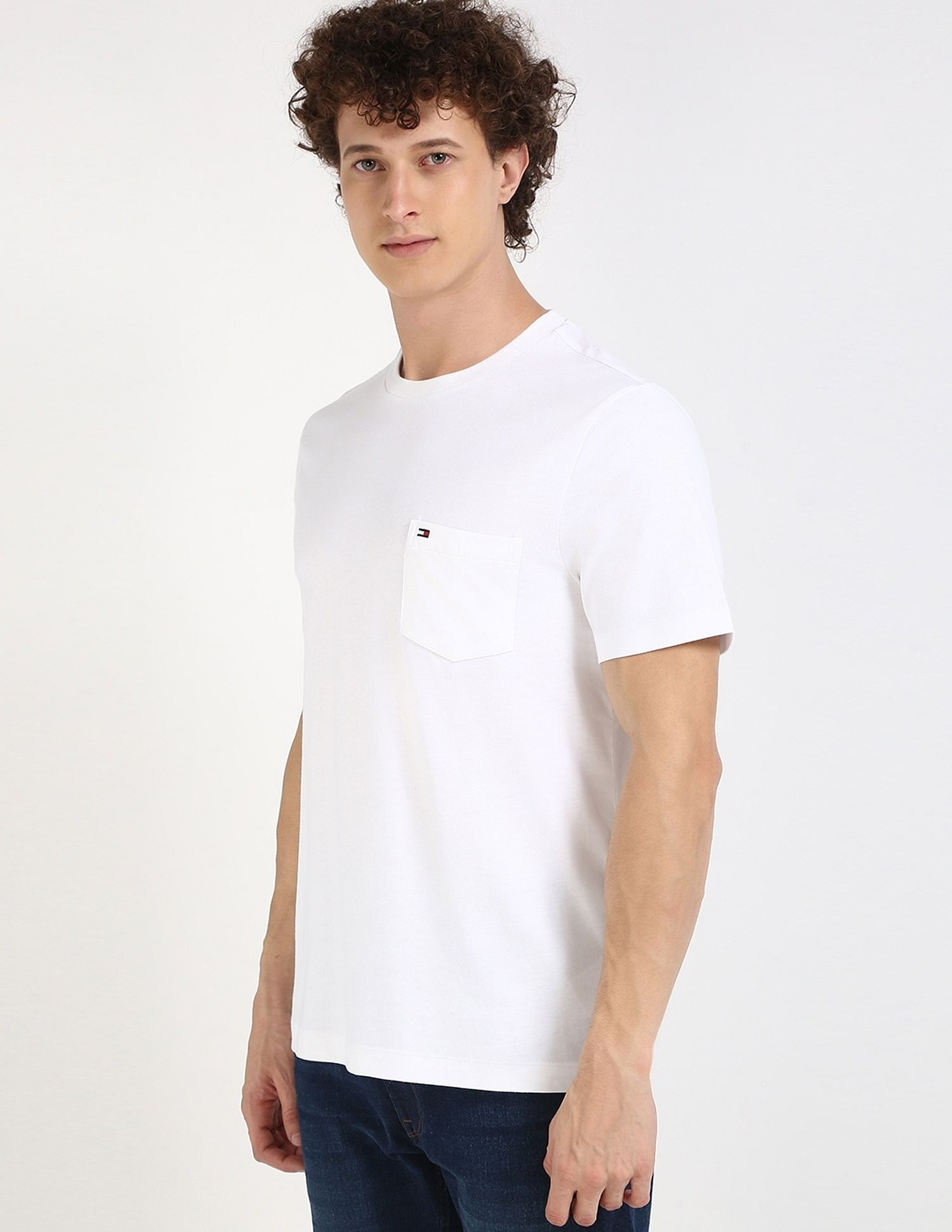 Tommy Hilfiger Solid Regular-Fit Cotton T-Shirt