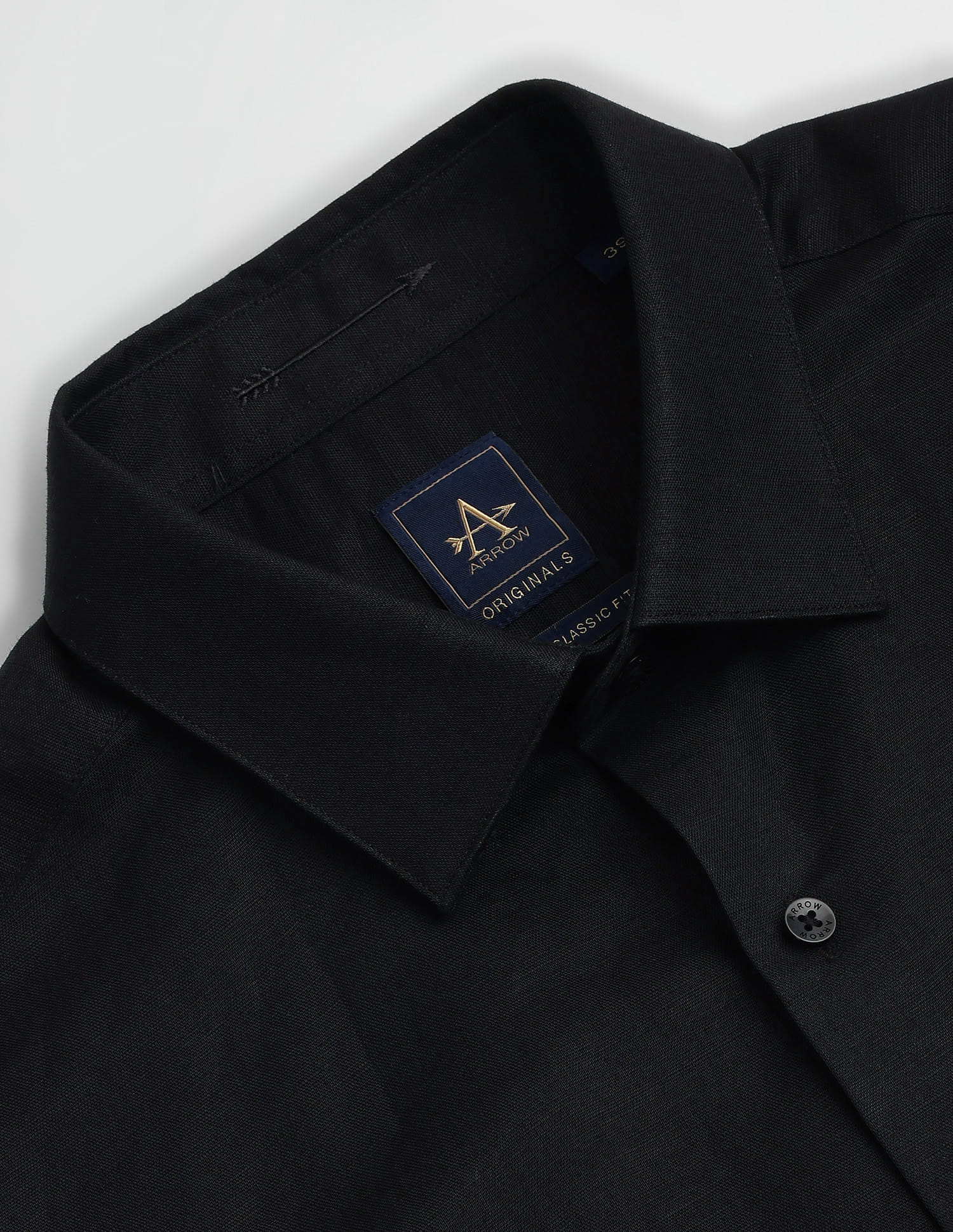 Buy Arrow Solid Linen Cotton Shirt - NNNOW.com