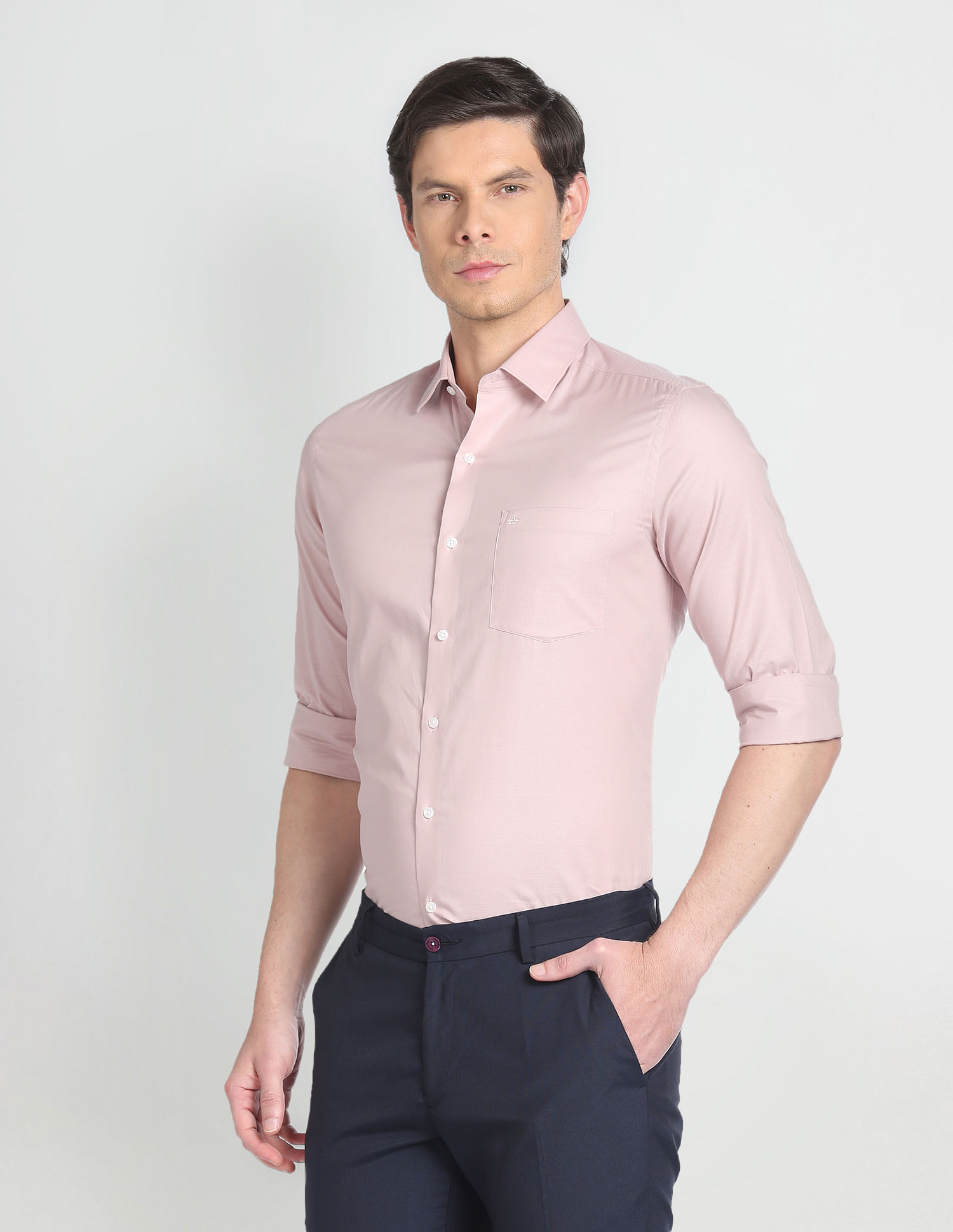 Arrow Solid Dobby Formal Shirt