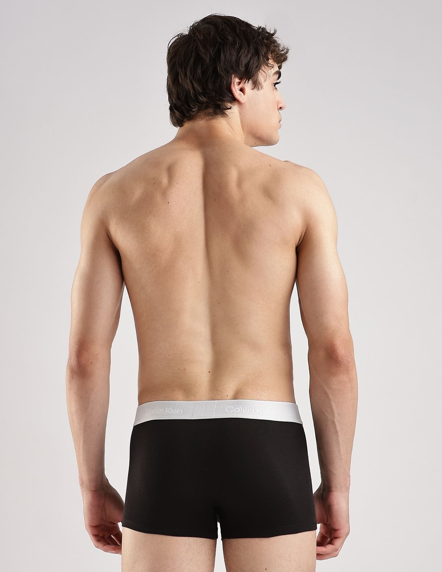 Calvin Klein Underwear Multi-Coloured Solid Low Rise Trunk - Pack Of 3