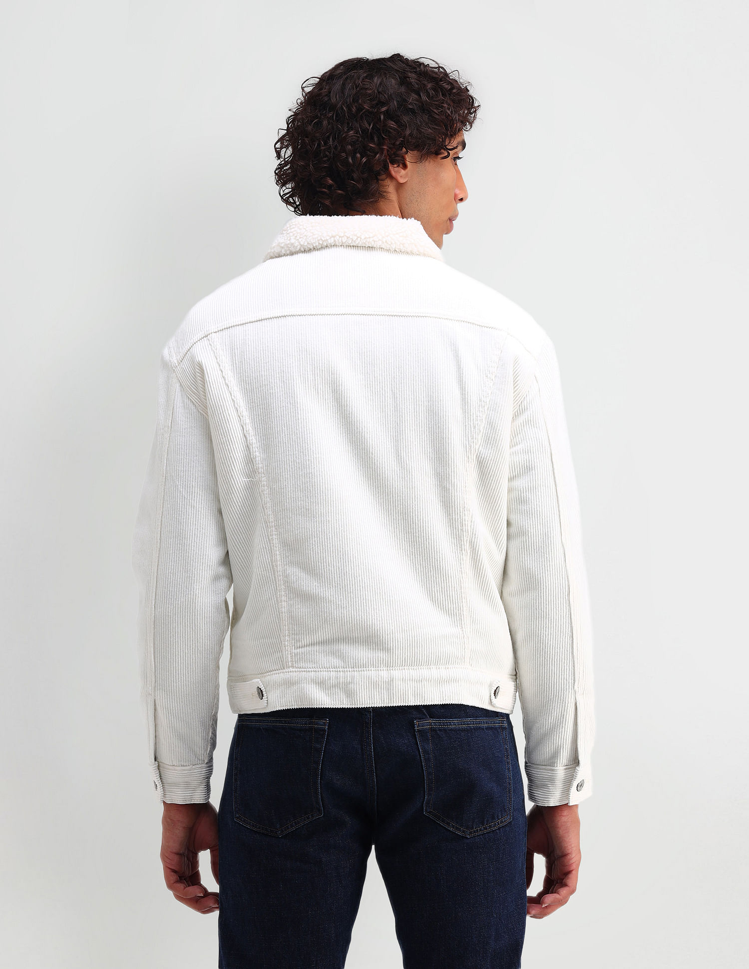 U.S. Polo Assn. Denim Co. Slim Fit Corduroy Sherpa Jacket