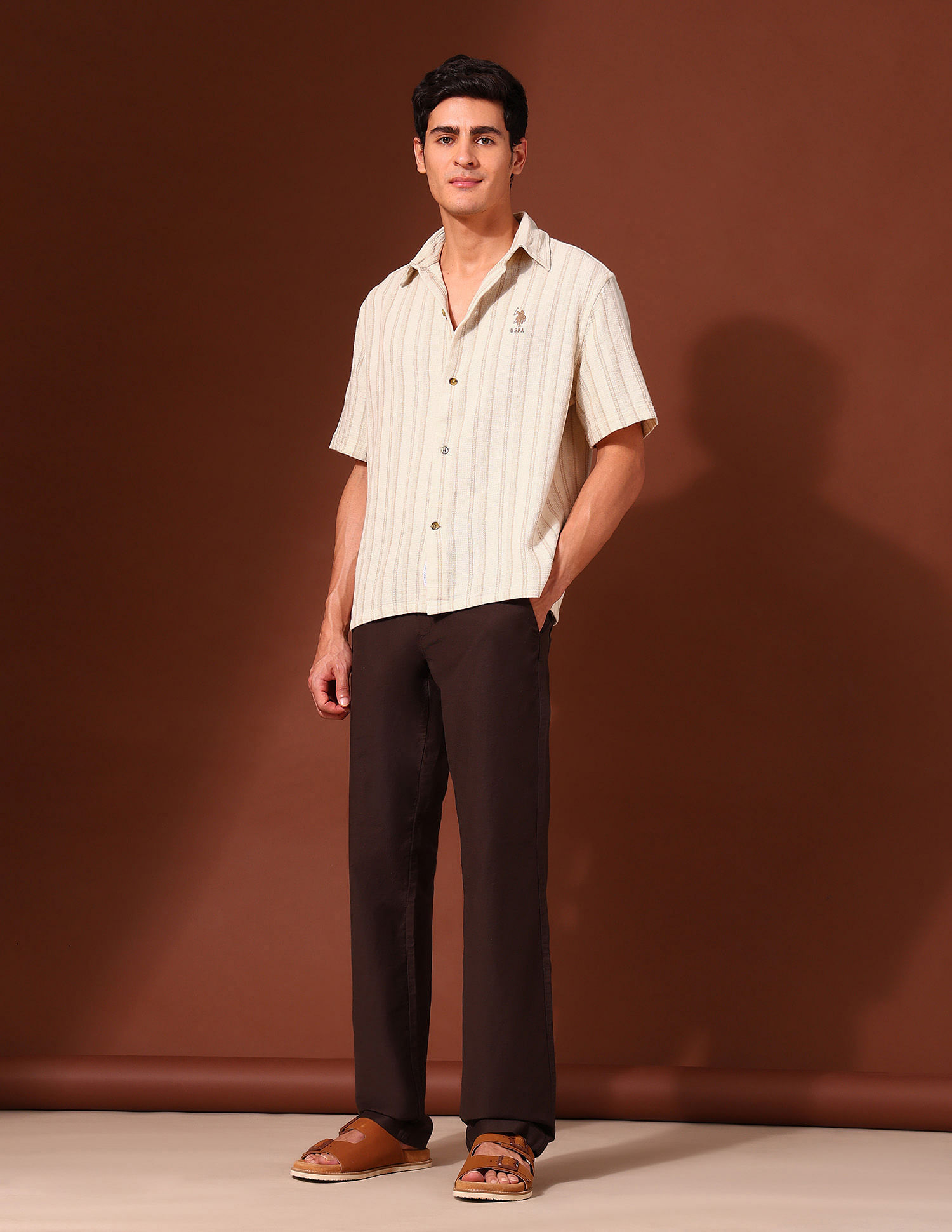 U.S. Polo Assn. Vertical Striped Pure Cotton Shirt