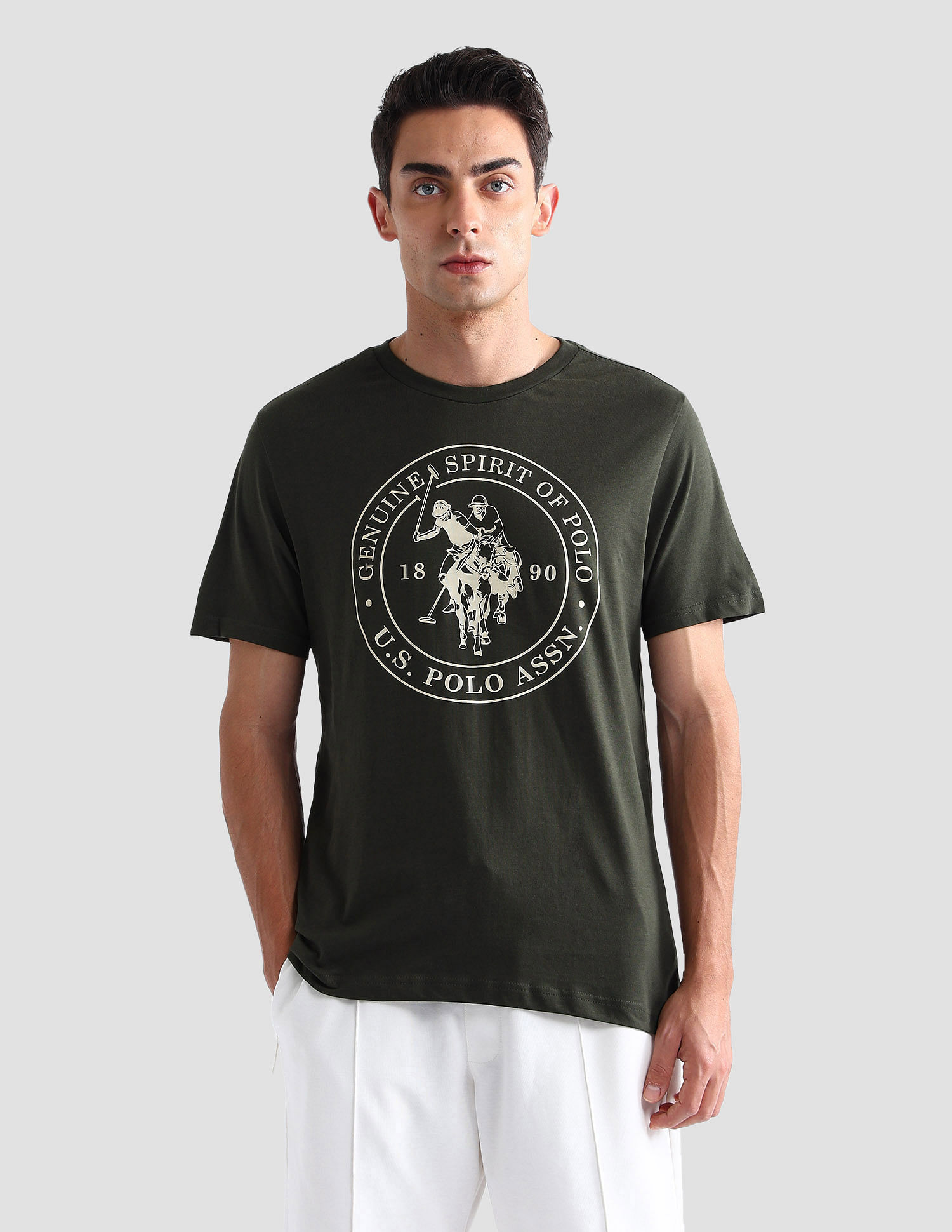 USPA Innerwear Comfort Fit Printed I643 Lounge T-Shirt - Pack Of 1