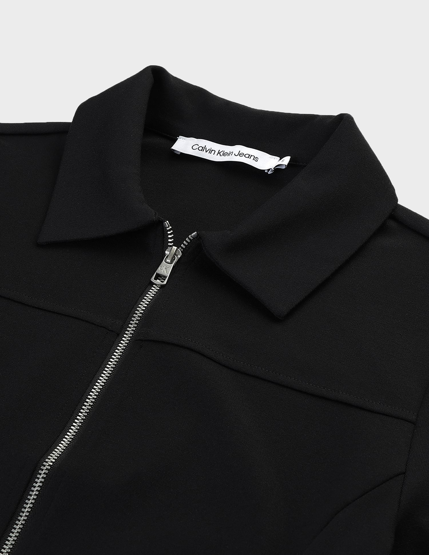 Calvin Klein Zipper Long Sleeve Milano Top
