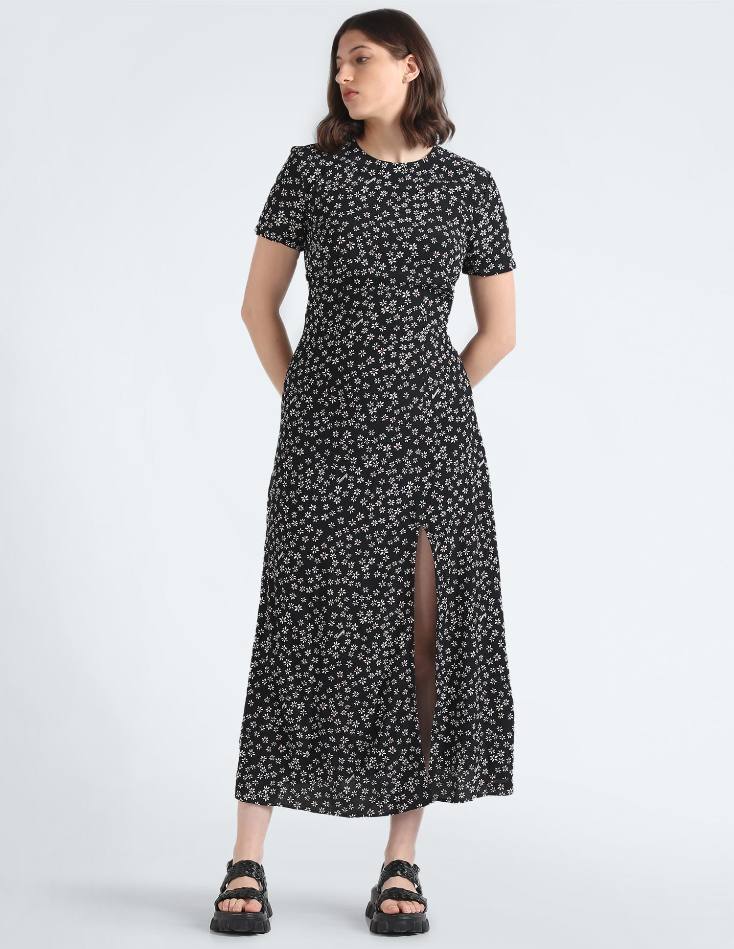chinese dress ladies Tommy Hilfiger Women's Dress Shift,Black Multi,2 at Amazon Women's Clothing  store main image 0