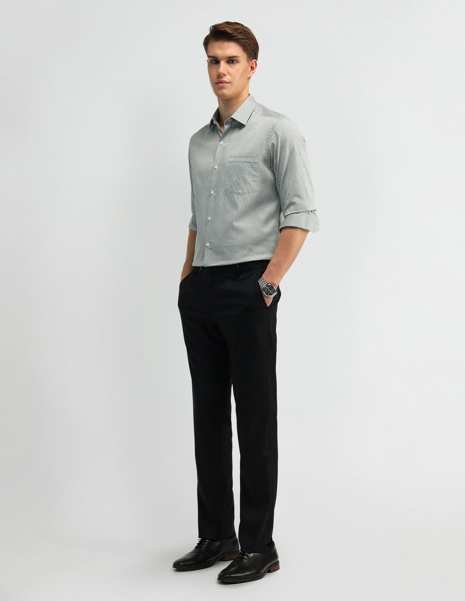 Arrow Geometric Print Slim Fit Shirt